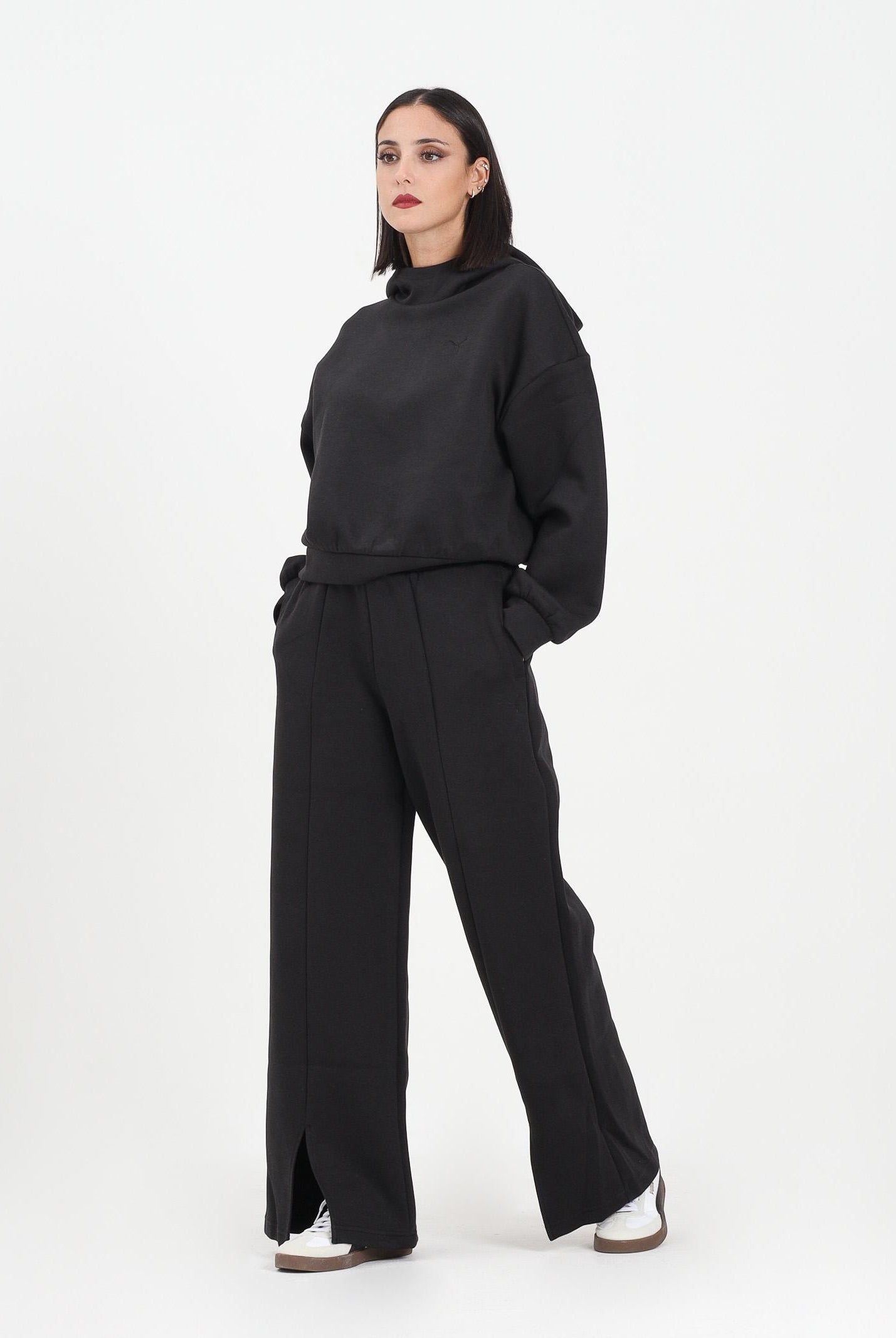 PUMA Pantalone sportivo Essentials Relaxed nero da donna 632053 01 PUMA