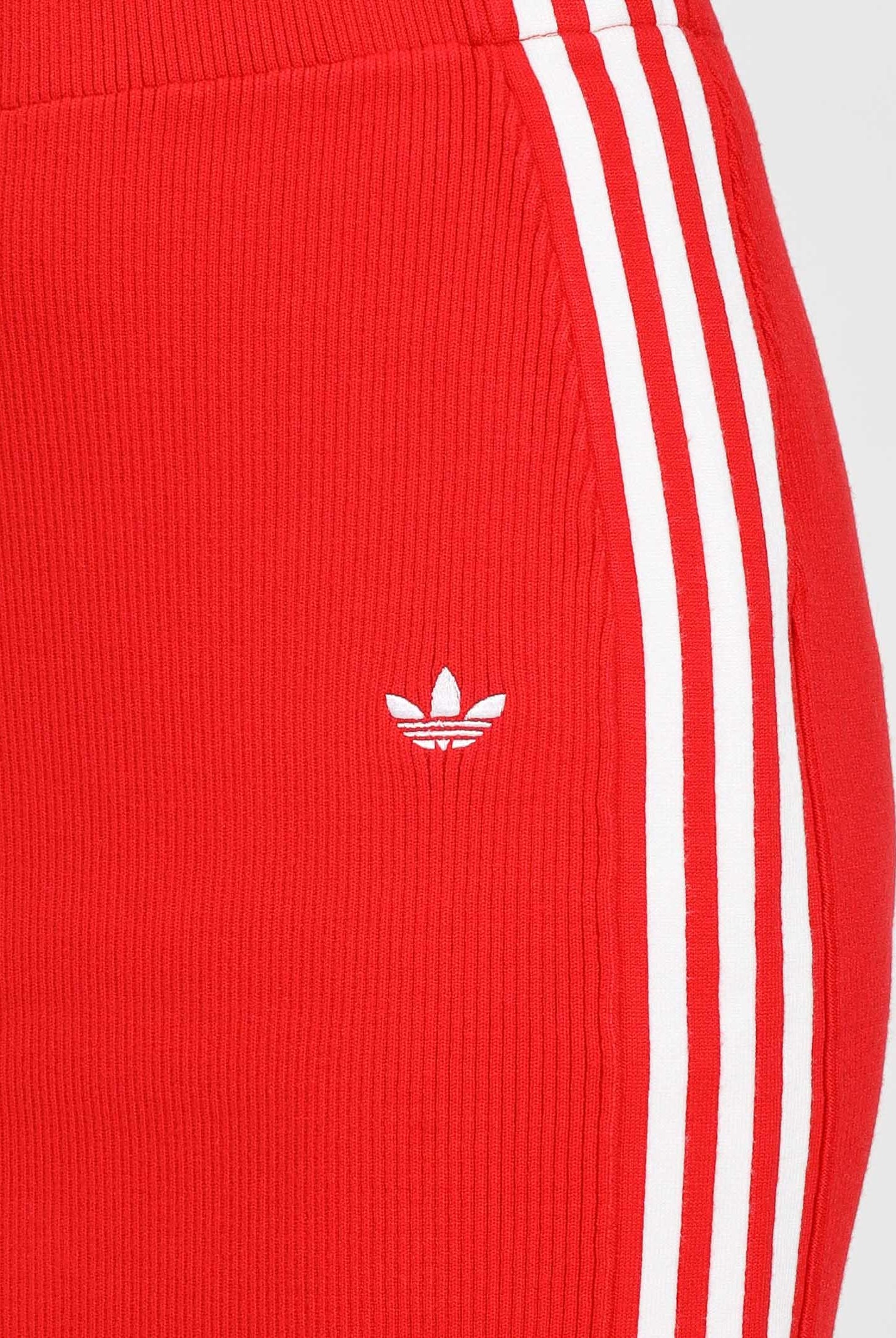 ADIDAS ORIGINALS Gonna midi Adicolor Knit 3-Stripes rossa da donna JW2660 . ADIDAS ORIGINALS