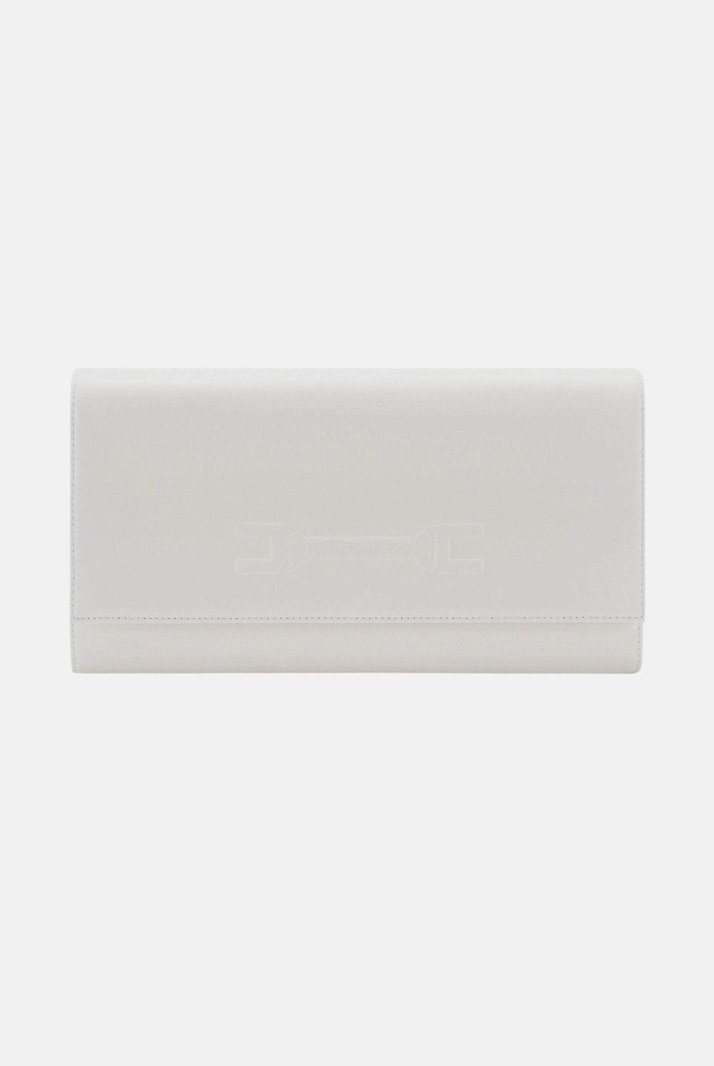ELISABETTA FRANCHI Pochette avorio da donna realizzata in vera pelle BS99A61E2 360 ELISABETTA FRANCHI