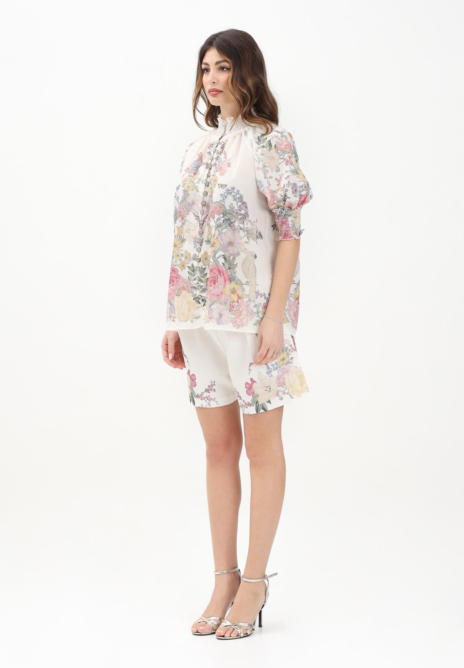 OUI ODILE Completo Rosa panna da donna con stampa floreale ROSA OUI ODILE