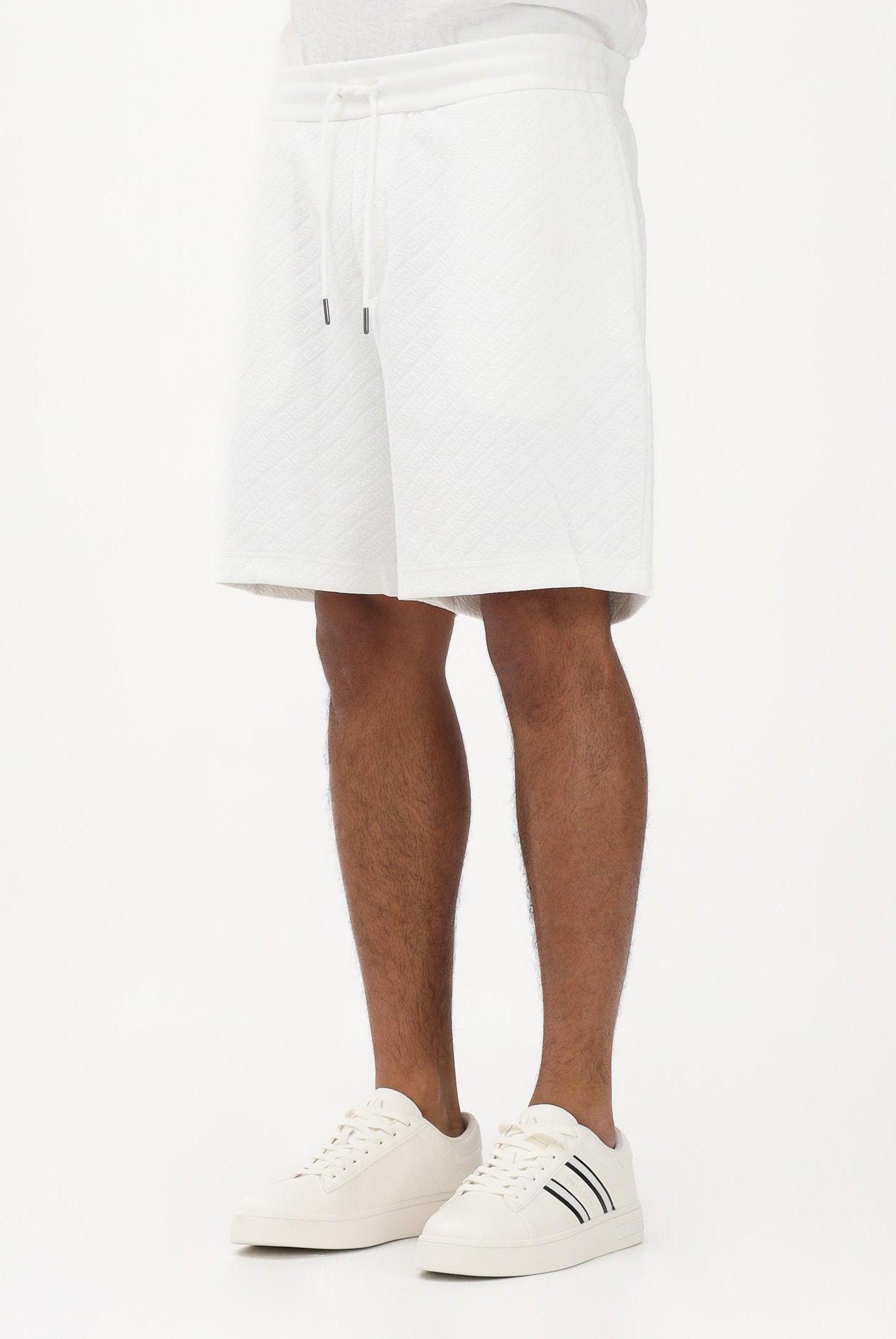 ARMANI EXCHANGE Shorts sportivo bianco da uomo con texture jacquard XM002345AF21862 U0009 ARMANI EXCHANGE