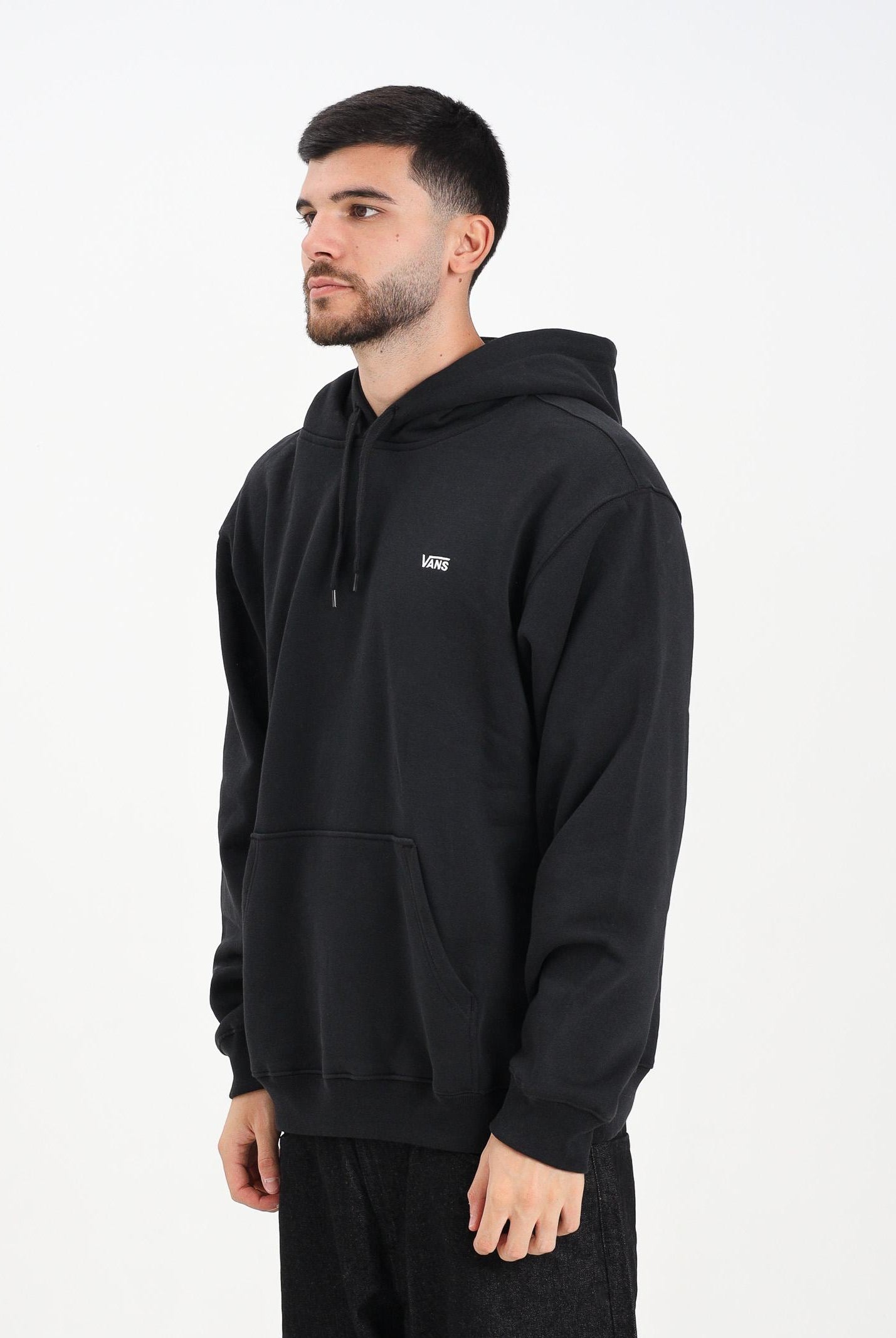 VANS Felpa con cappuccio Left Chest II nera da uomo VN000P21BLK1 VANS