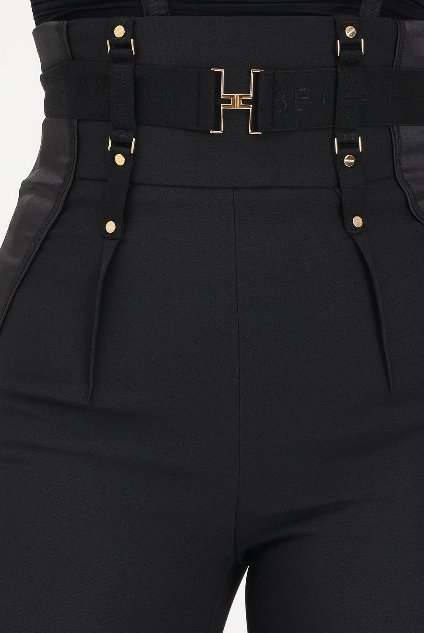 ELISABETTA FRANCHI Pantalone elegante nero da donna con bustier PA18062E2 110 ELISABETTA FRANCHI