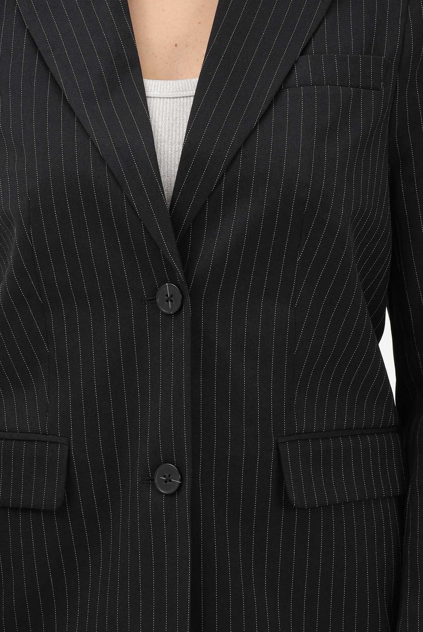 ONLY Giacca Reina nera da donna con motivo gessato 15311367 BL ONLY