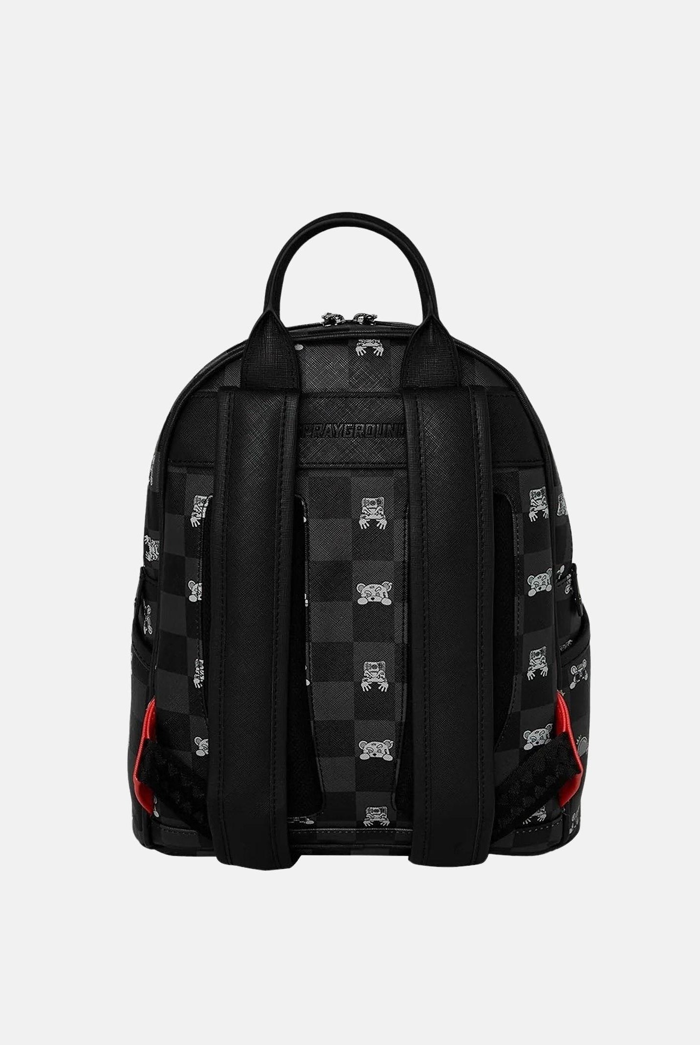 SPRAYGROUND Zaino GRAY PEEKING CHARACTER CHECK nero per uomo e donna 910B8908NSZ . SPRAYGROUND