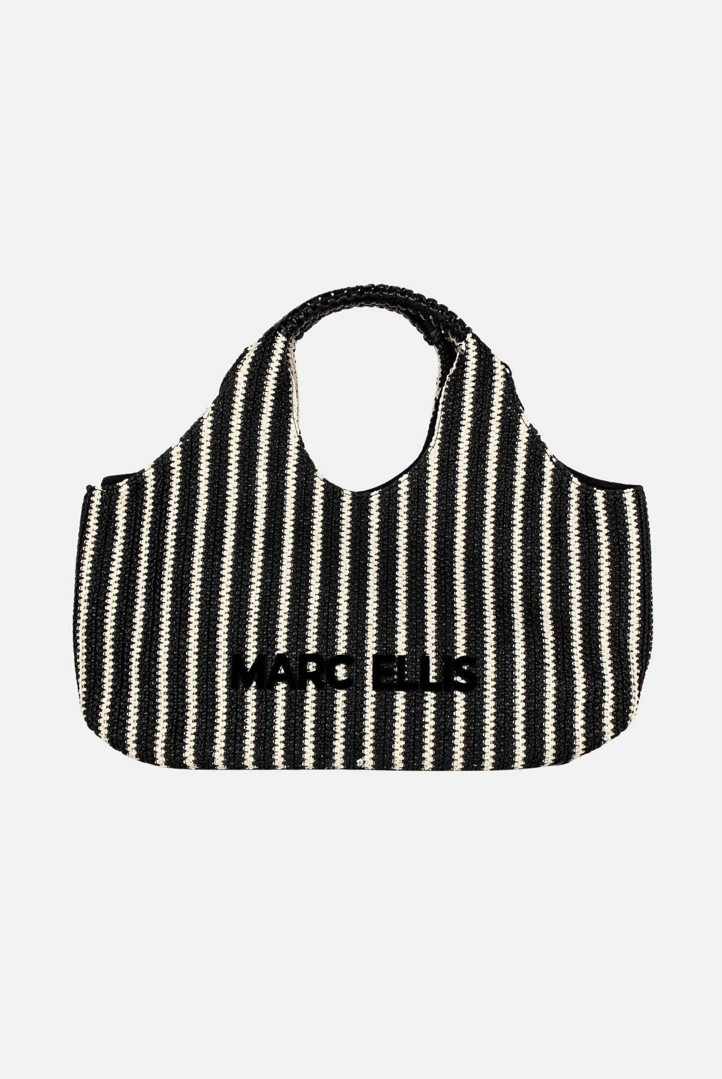 MARC ELLIS Borsa mare Buby Eivissa nera e panna da donna BUBY-EIVISSA BLSA MARC ELLIS