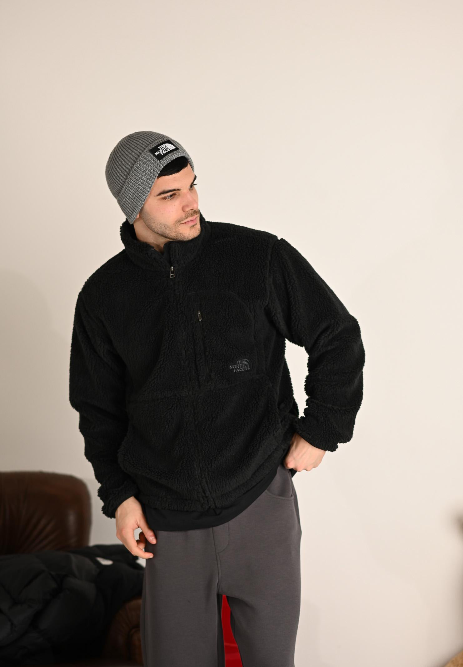 THE NORTH FACE Felpa con zip Extreme nera da uomo NF0A88Y5JK31 . THE NORTH FACE