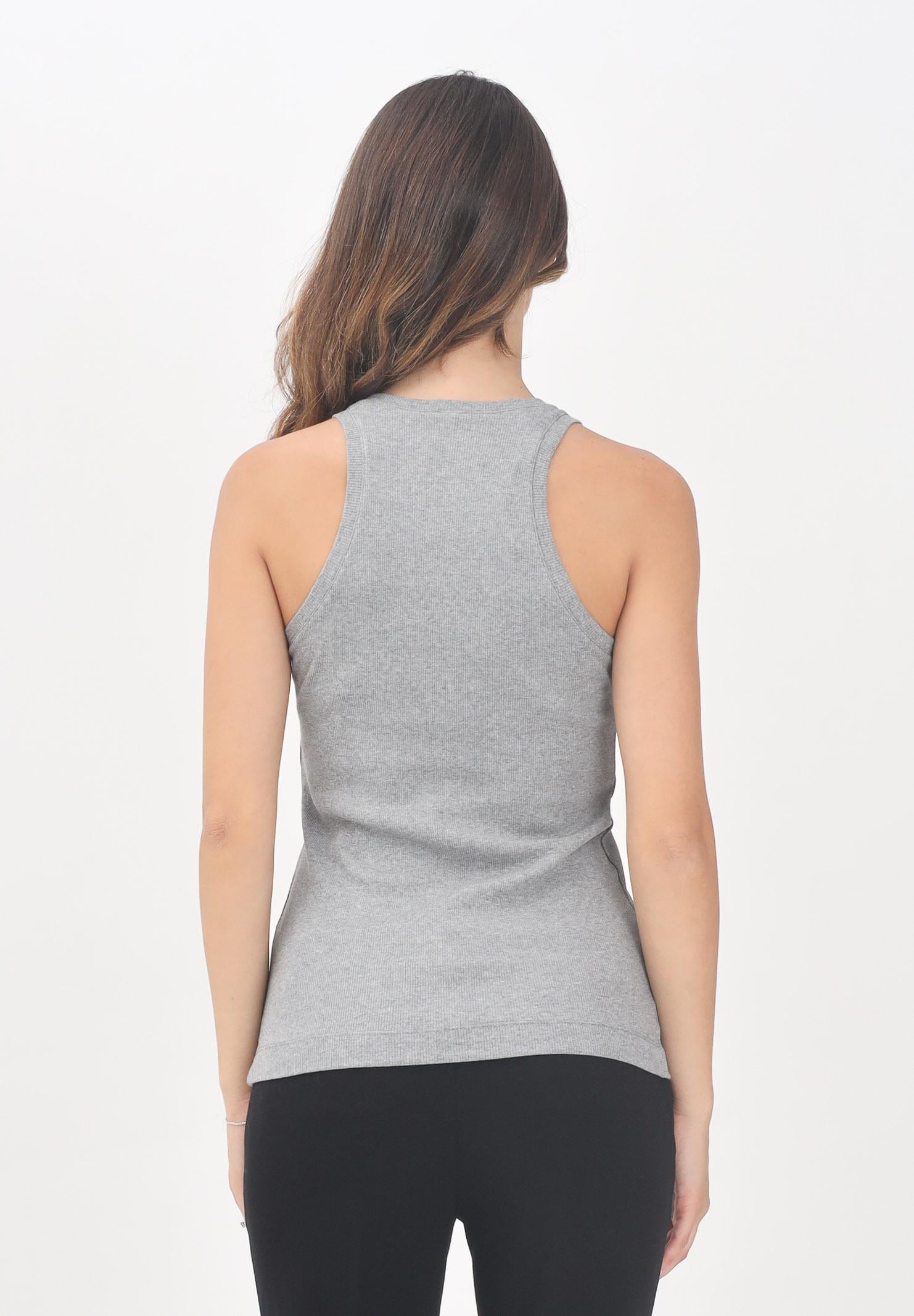 PINKO Canotta grigia da donna personalizzata con mini logo PINKO 100822A2RC I42 PINKO
