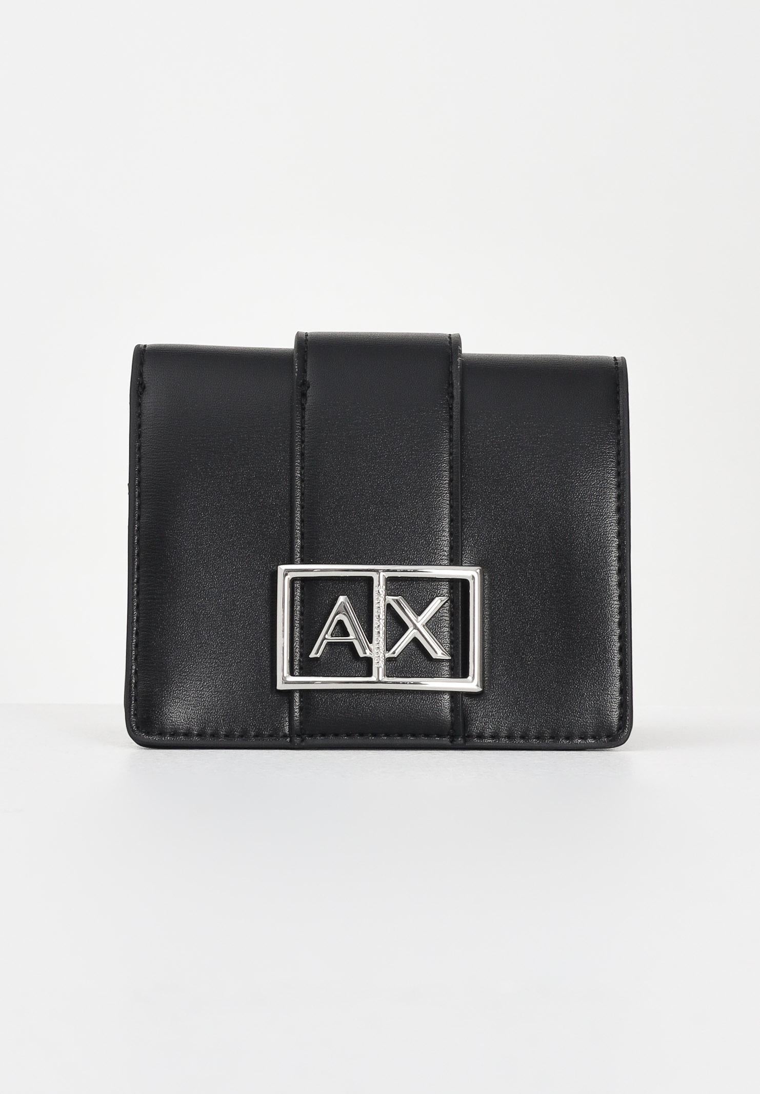 ARMANI EXCHANGE Portafogli nero da donna con logo XW000360AF12039 UC001 ARMANI EXCHANGE