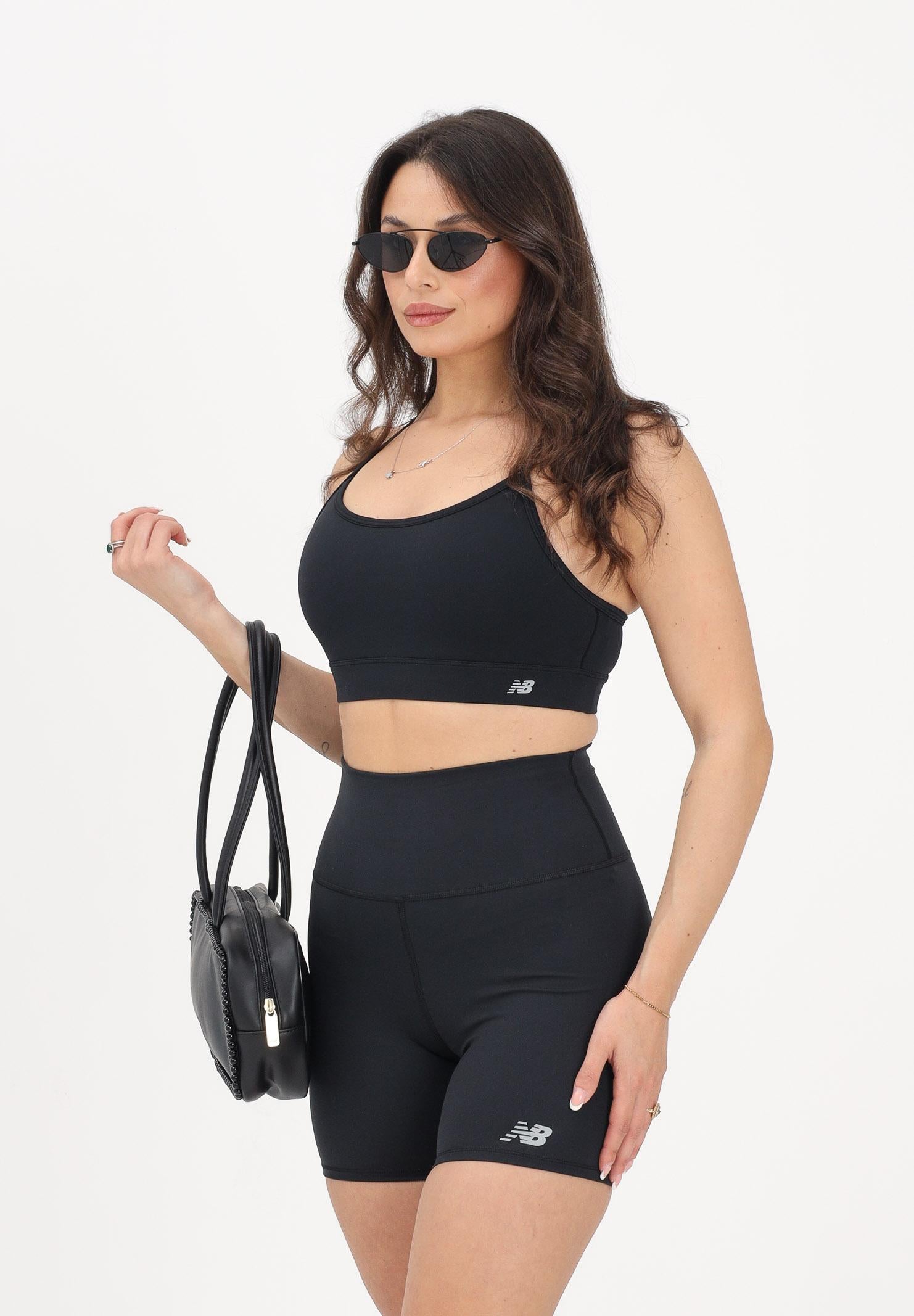NEW BALANCE Top sportivo NB Essential nero da donna WB51039BK . NEW BALANCE