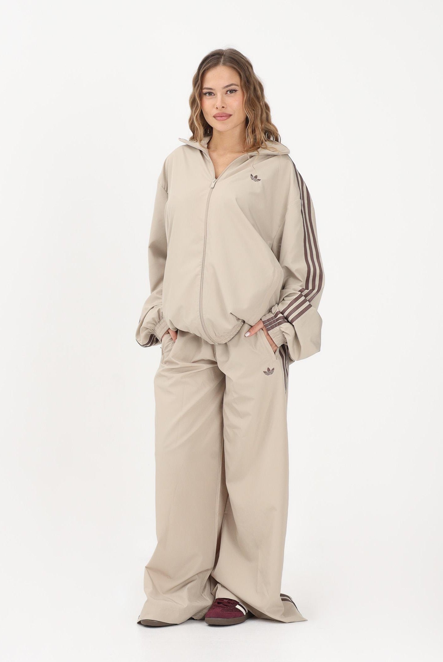 ADIDAS ORIGINALS Pantalone sportivo FIREBIRD ADILENIUM beige da donna KD6300 . ADIDAS ORIGINALS