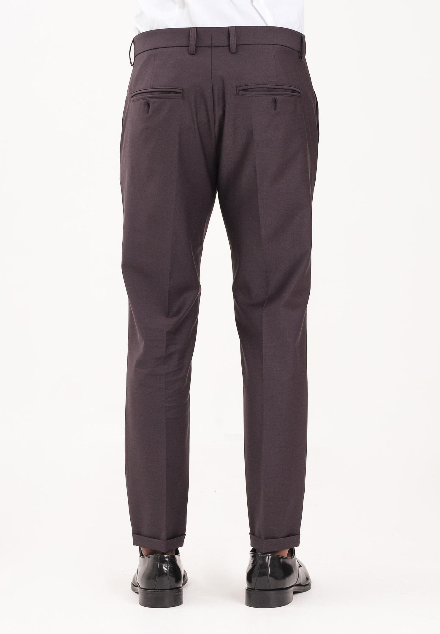 PATRIZIA PEPE Pantalone elegante color vino da uomo 5PA429A1WK B867 PATRIZIA PEPE