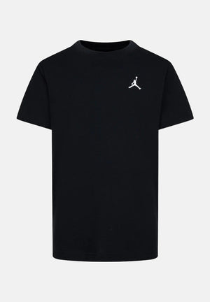 JORDAN T-shirt a manica corta nera per bambino e bambina con ricamo Jumpman 95D266 023 JORDAN