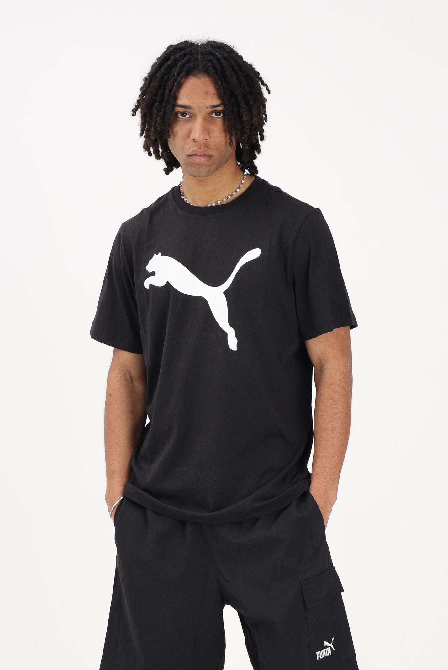 PUMA T-shirt a manica corta Ess nera da uomo 682536 01 PUMA
