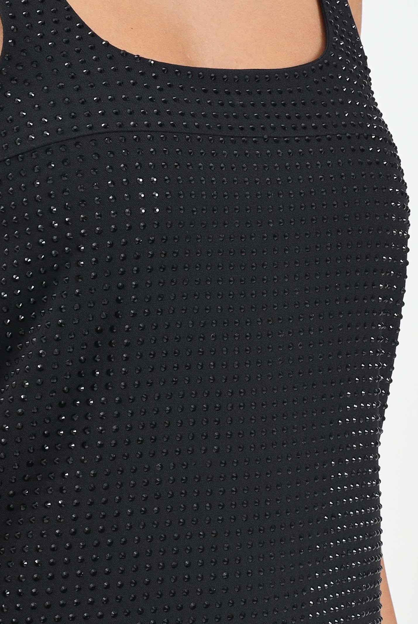 PINKO Abito corto nero da donna full strass 105927A287 Z99 PINKO