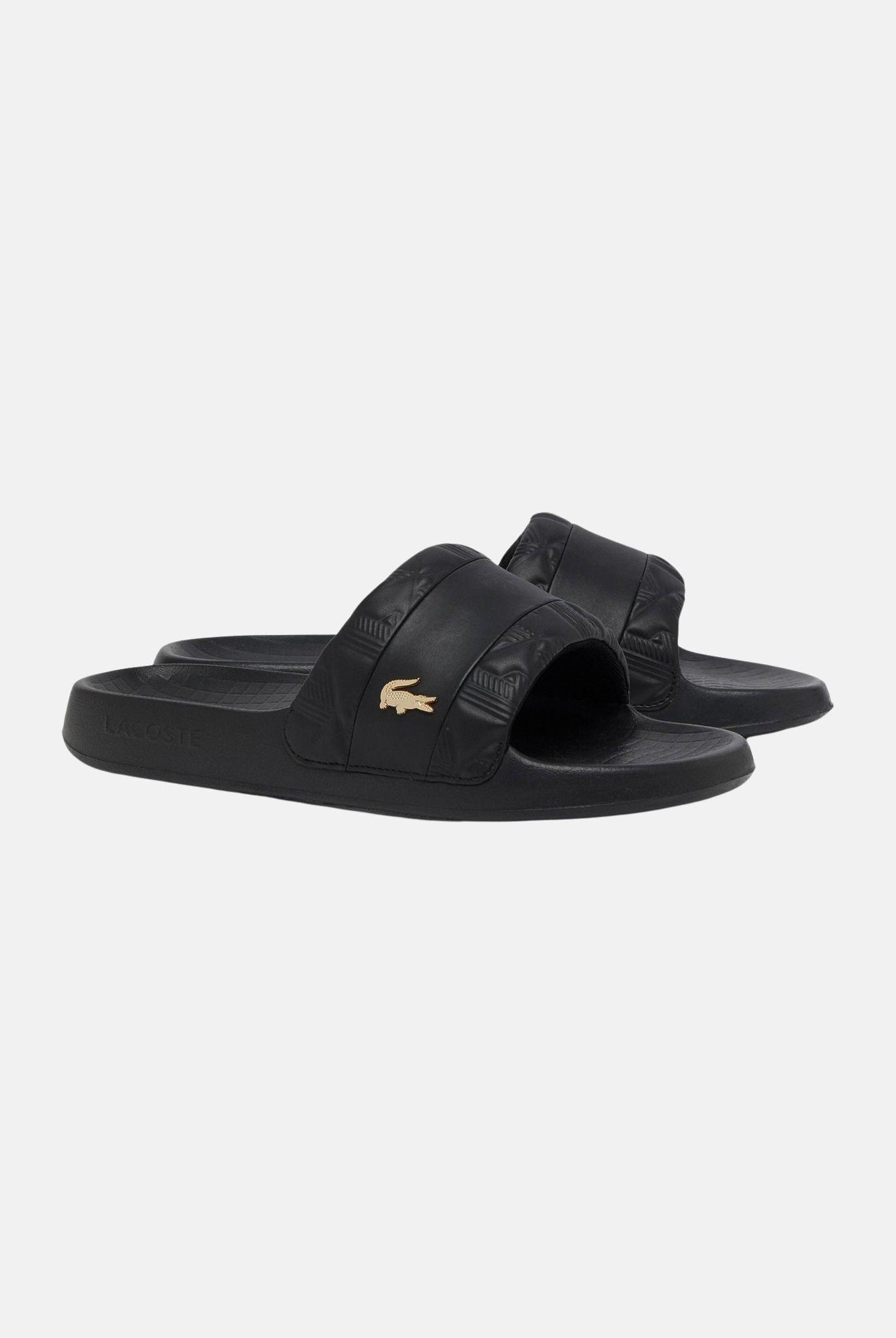 LACOSTE Ciabatte Serve Slide Hybrid nere da uomo E03862 1V7 LACOSTE
