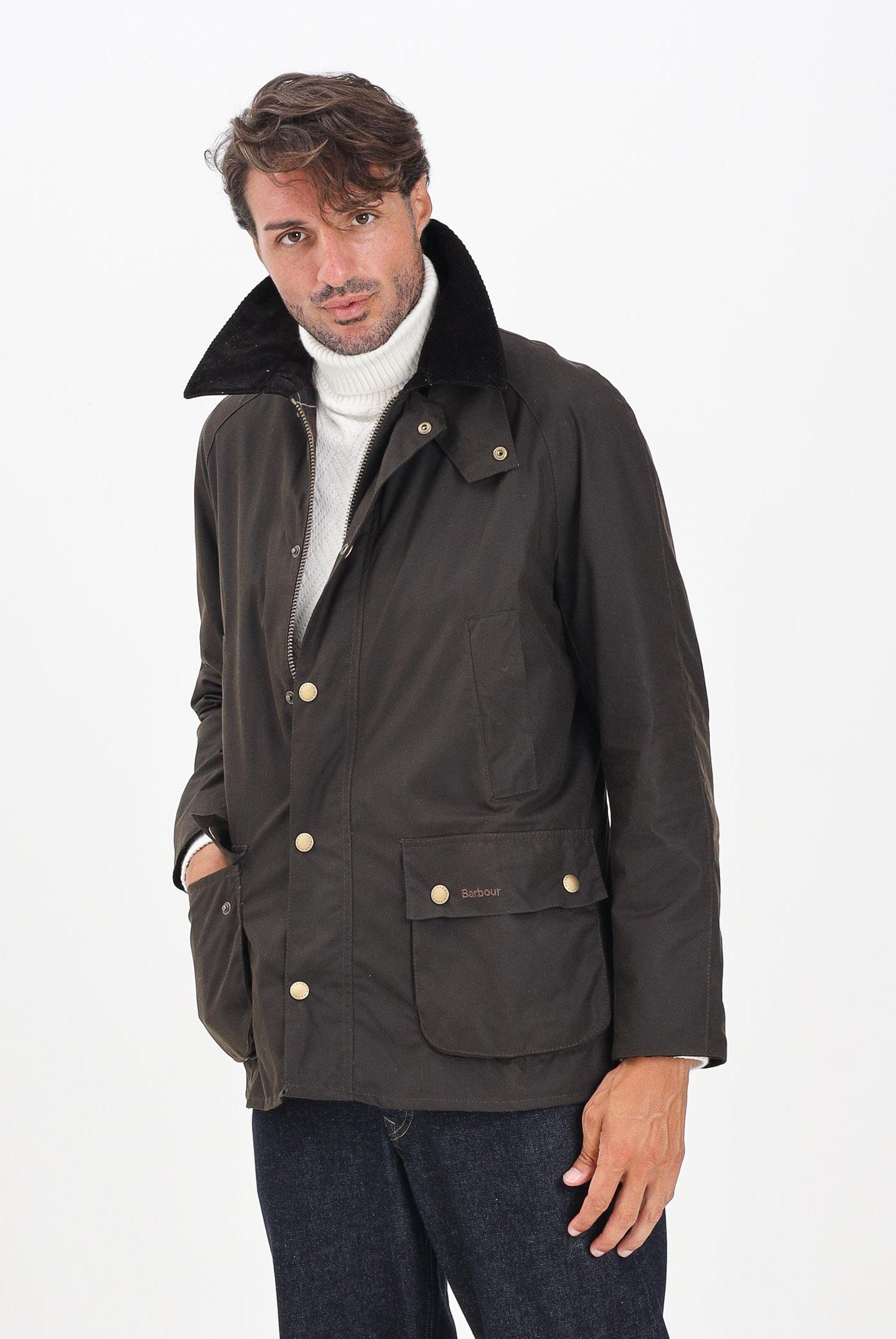 BARBOUR Giubbotto Ashby verde oliva da uomo 252MMWX0339 OL71 BARBOUR