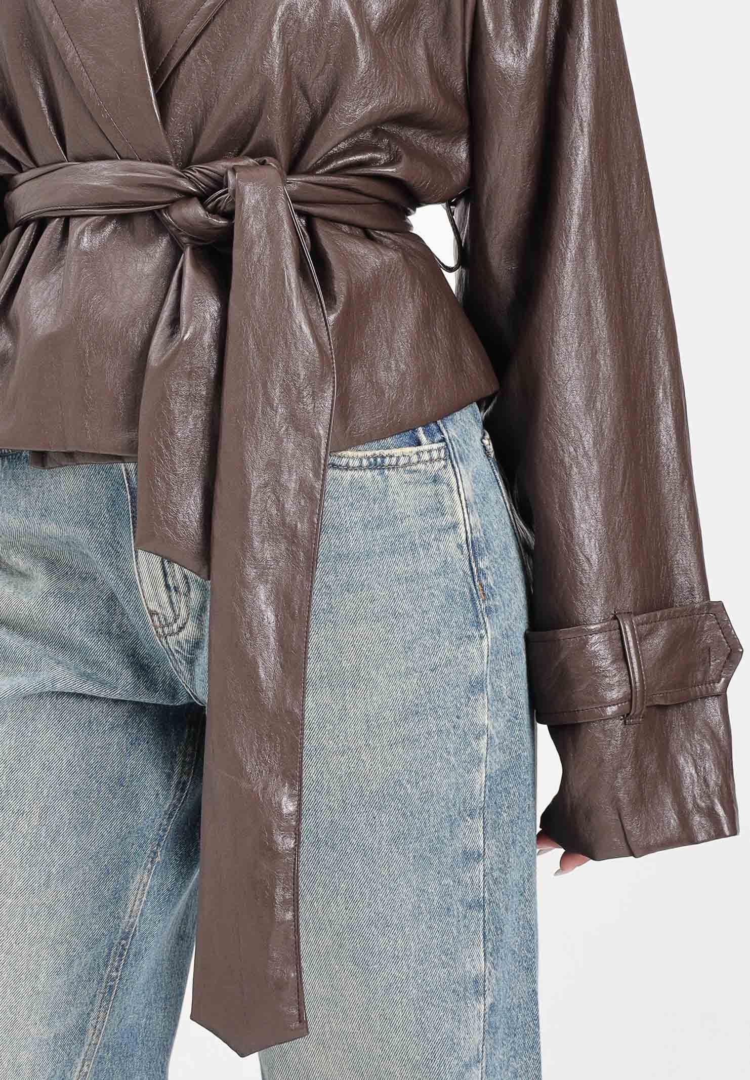 TPN Giubbotto di pelle Dalton marrone da donna DALTON402W5 30 TPN