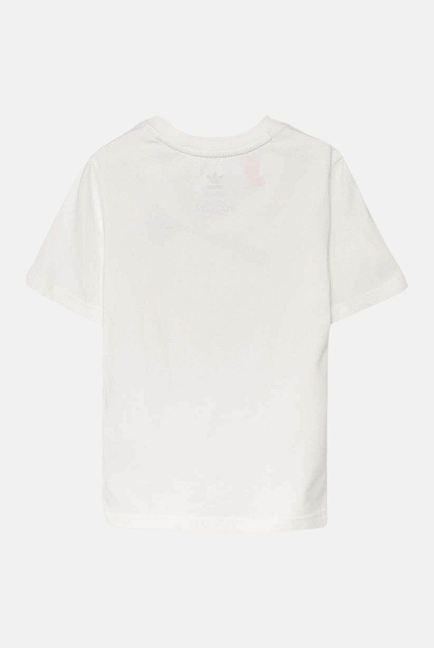 ADIDAS ORIGINALS T-shirt a manica corta bianca per bambino e bambina con ricamo logo IX5266 . ADIDAS ORIGINALS