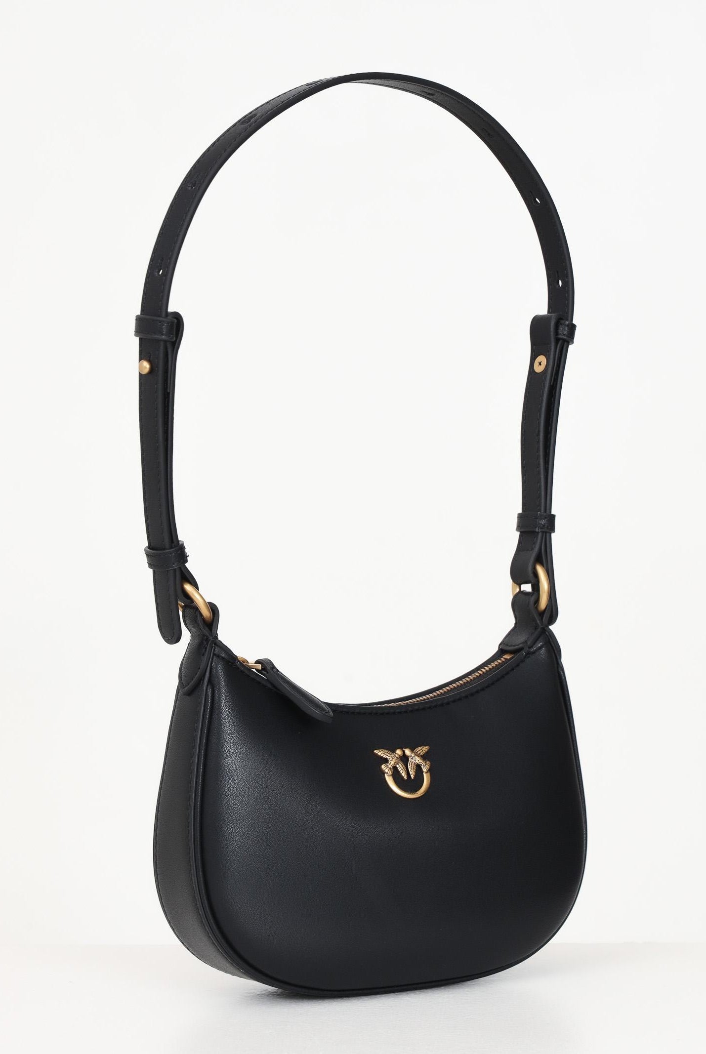 PINKO Borsa a spalla Half Moon nera da donna 103538A0F1 Z99Q PINKO