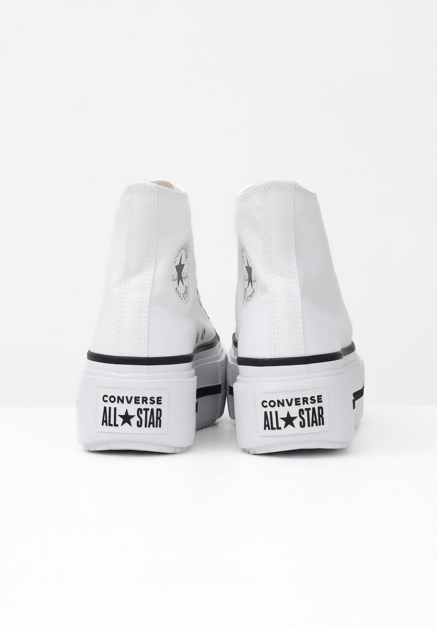 CONVERSE Sneakers Chuck Taylor All Star Lift Double Stack bianche da donna A12976C . CONVERSE