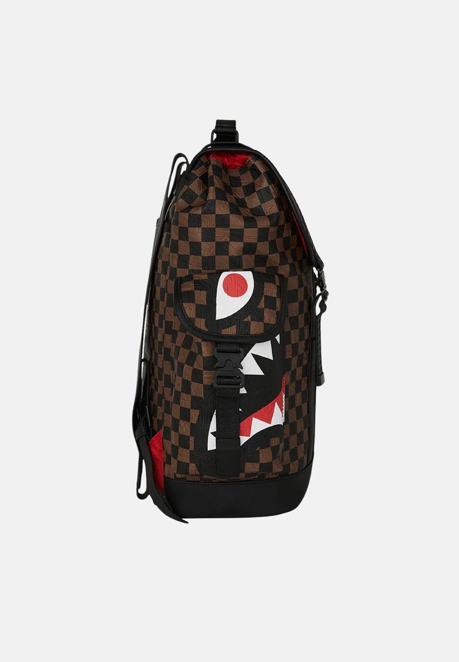 SPRAYGROUND Zaino CHECK 2 EMBOSS MONTE CARLO BACKPACK marrone per uomo e donna 910B8234NSZ . SPRAYGROUND