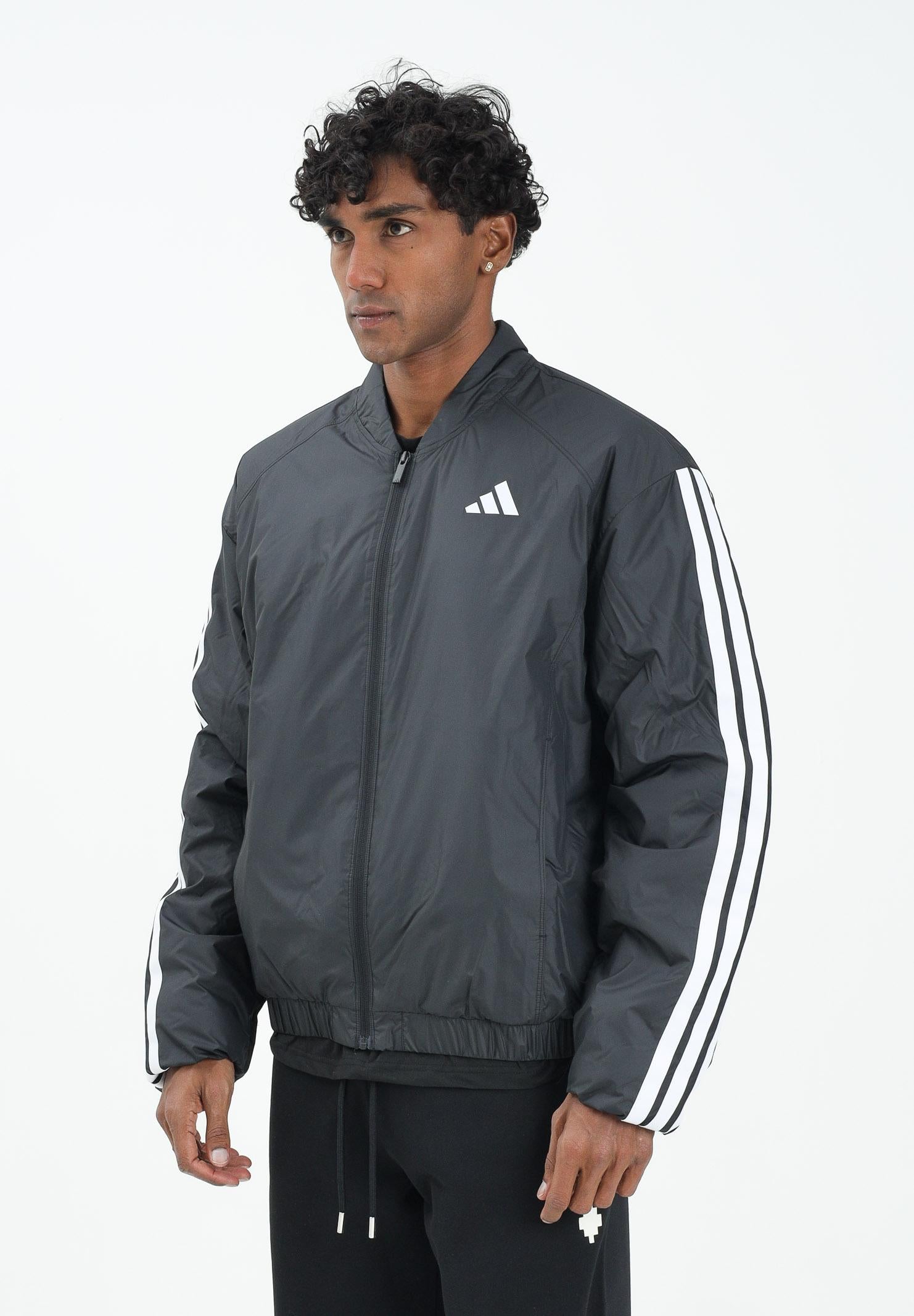 ADIDAS PERFORMANCE Bomber Essentials 3-Stripes Insulated nero da uomo JV5172 ADIDAS PERFORMANCE