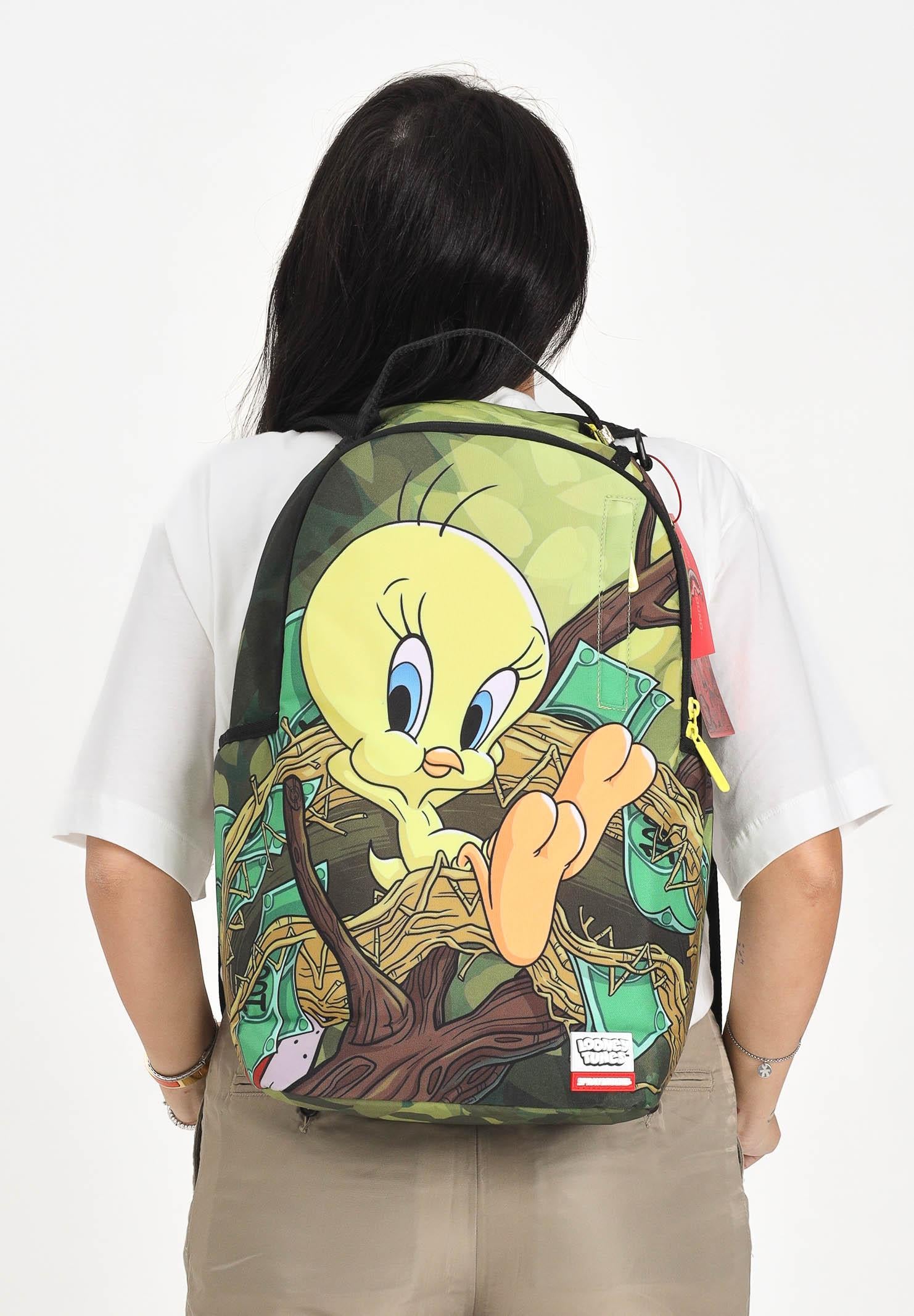 SPRAYGROUND Zaino LOONEY TUNES TWEETY MONEY NEST SHARK DLXR multicolore per uomo e donna 910B7037NSZ . SPRAYGROUND