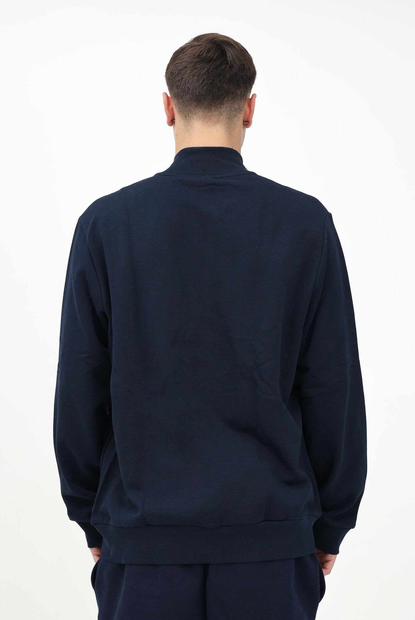 LACOSTE Felpa con zip blu per uomo e donna SH9622 166 LACOSTE