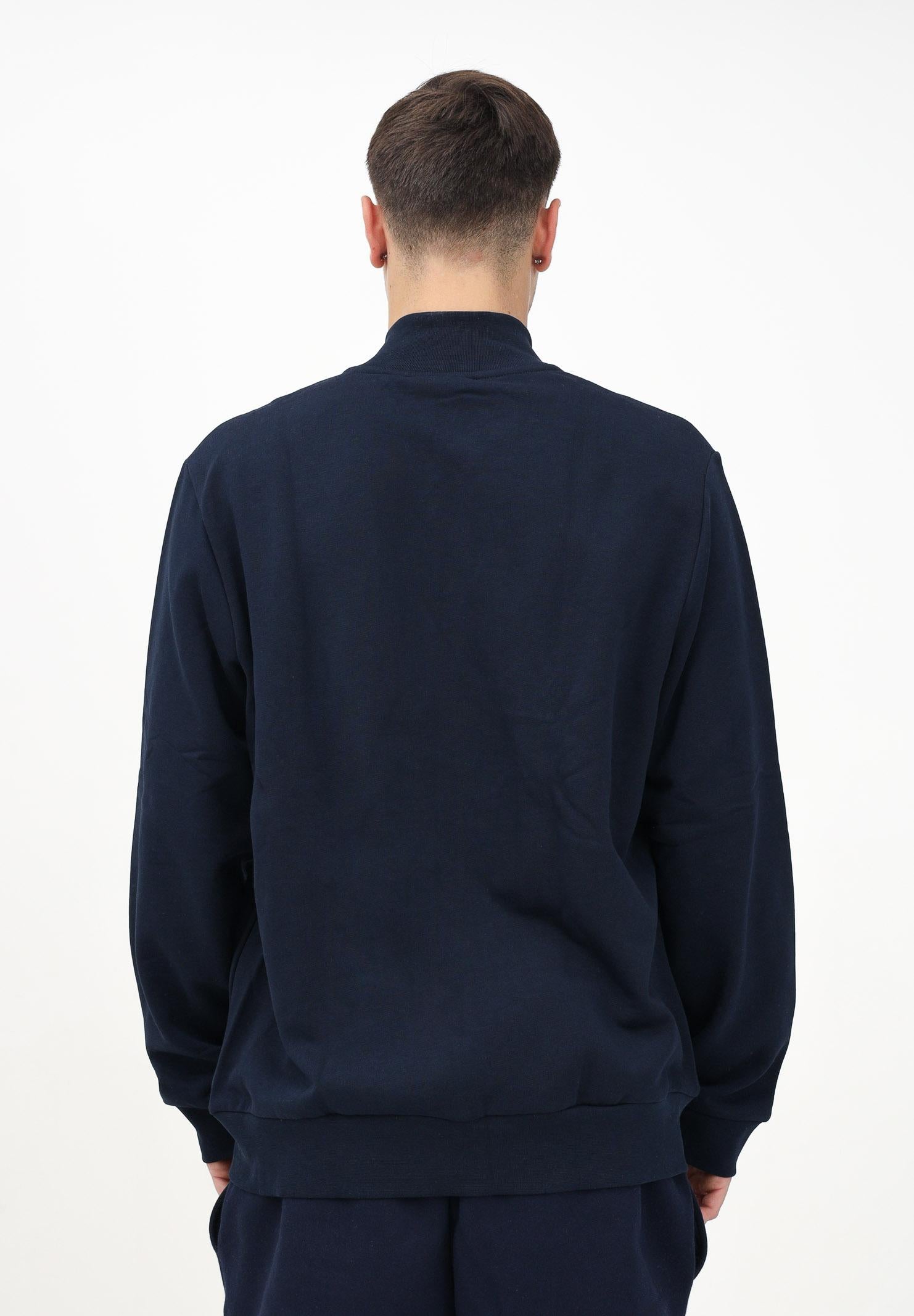 LACOSTE Felpa con zip blu per uomo e donna SH9622 166 LACOSTE