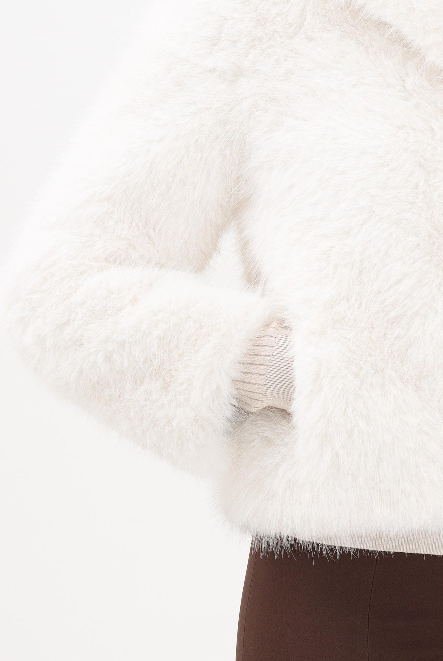 MEHRAN Pelliccia bianca da donna 25330WHT WHT MEHRAN