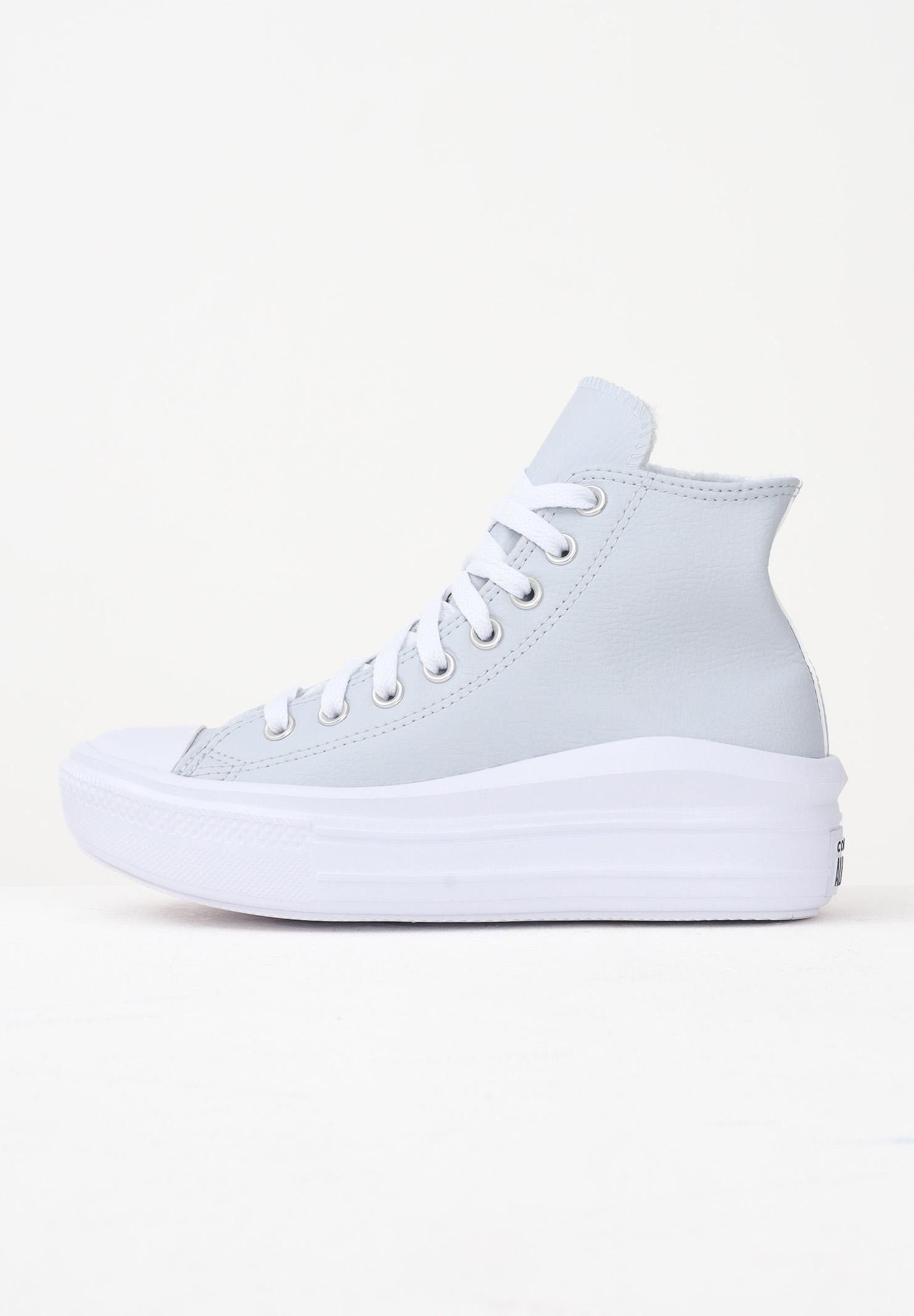 CONVERSE Sneakers Chuck Taylor All Star Move Platform Leather ghiaccio da donna A14415C CONVERSE