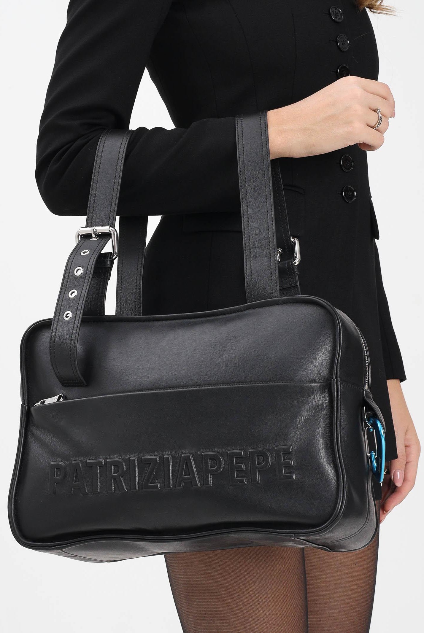 PATRIZIA PEPE Shopper (IM)PERFECTION nera da donna 2B0125L113F K103 PATRIZIA PEPE