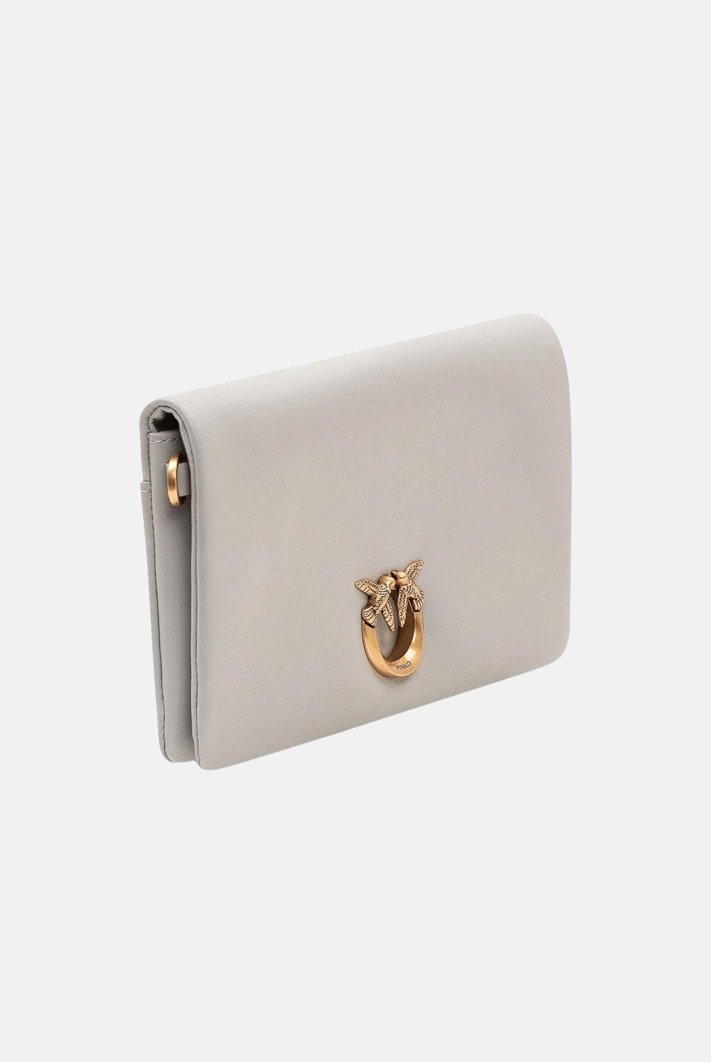 PINKO Pochette Love Bag Click Soft Horizontal Mini grigio perla da donna 106023A0QO K32Q PINKO