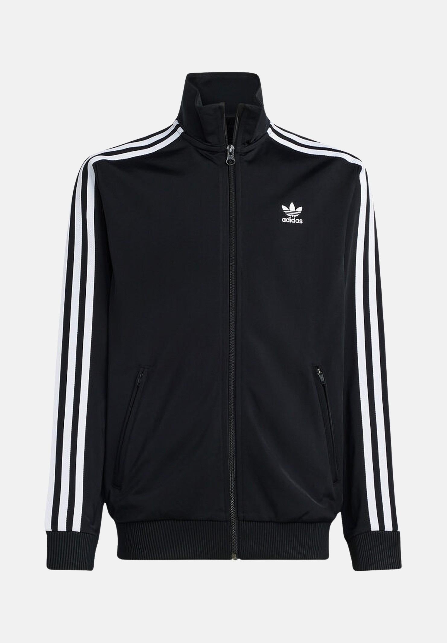 ADIDAS ORIGINALS Felpa con zip Adicolor Firebird nera per bambino e bambina IY9800 ADIDAS ORIGINALS