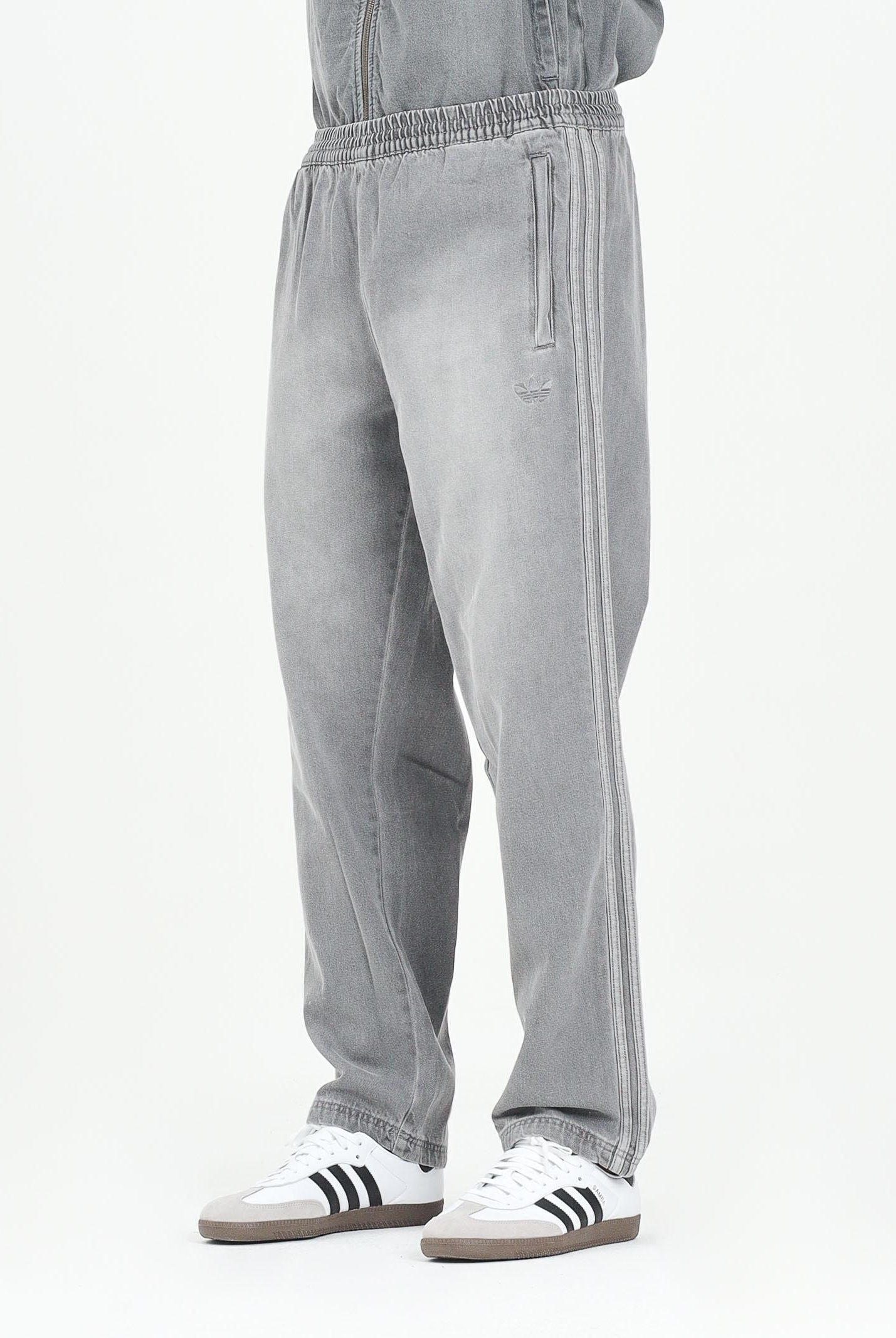 ADIDAS ORIGINALS Pantalone sportivo Adicolor Loose Denim Stone in denim grigio da uomo JW5920 . ADIDAS ORIGINALS