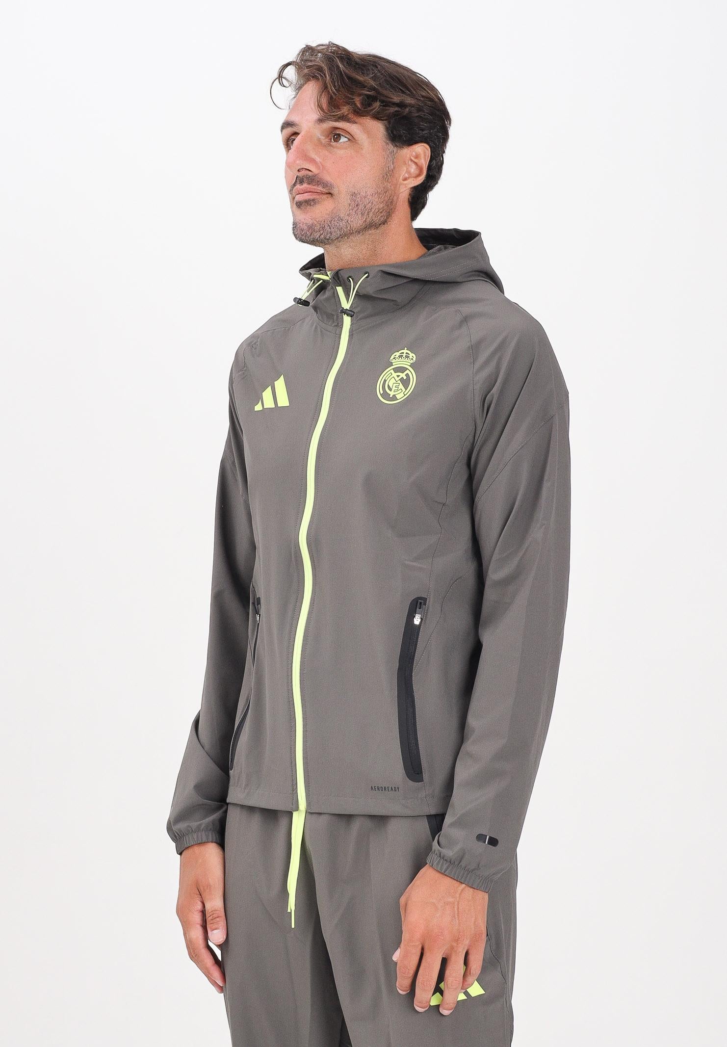 ADIDAS ORIGINALS Giacca a vento Real Madrid Tiro 25 Competition Vis verde oliva da uomo JV5322 ADIDAS ORIGINALS