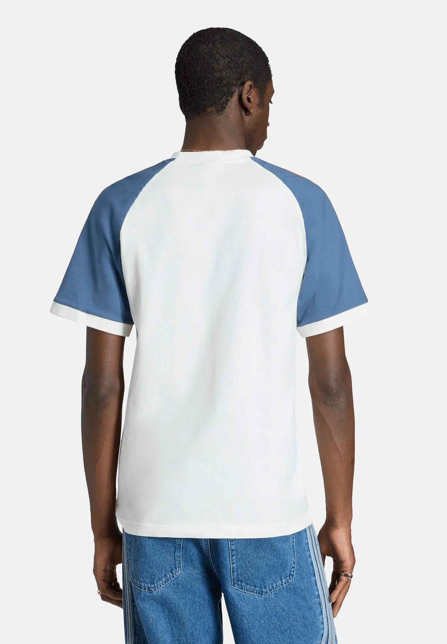 ADIDAS ORIGINALS T-shirt a manica corta WASHED CALI bianca da uomo KX1261 . ADIDAS ORIGINALS