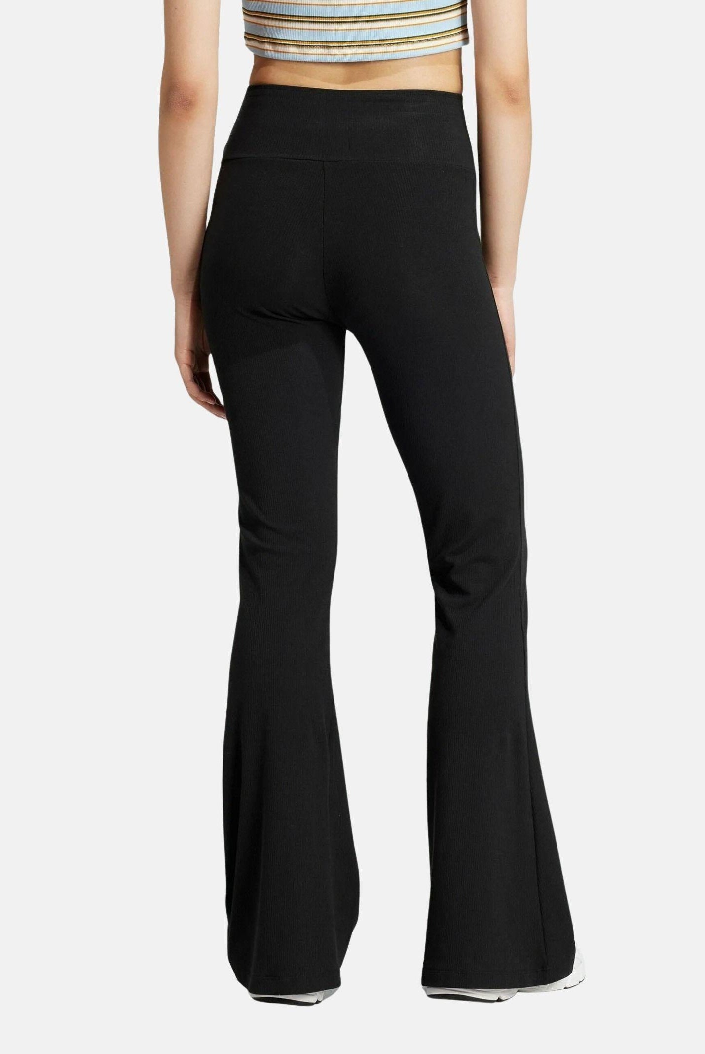 ADIDAS ORIGINALS Leggings sportivo Essentials Rib Flared nero da donna IW5727 . ADIDAS ORIGINALS