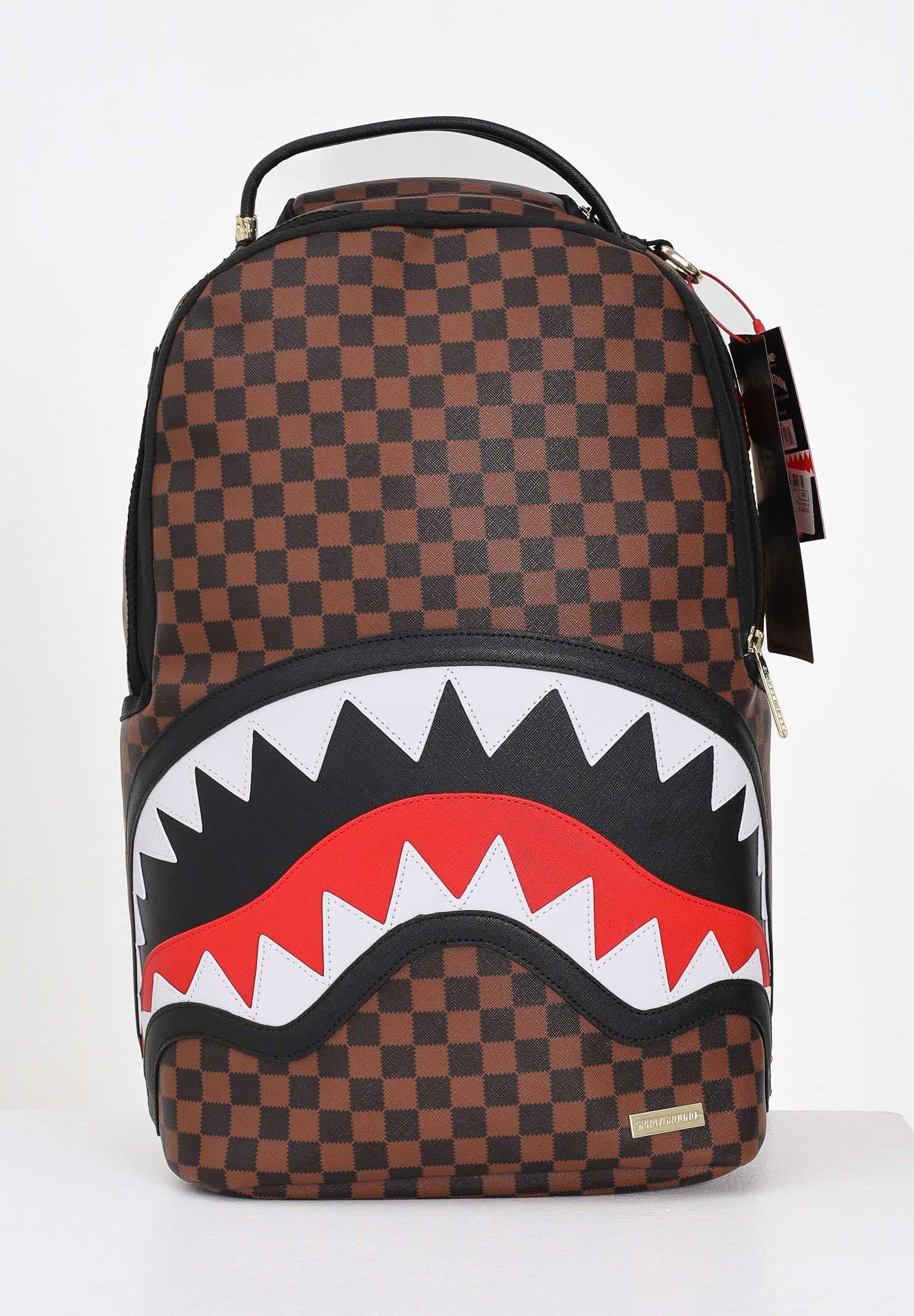 SPRAYGROUND Zaino Sawtooth Sharks In Paris marrone e nero per uomo e donna 910B7200NSZ SPRAYGROUND