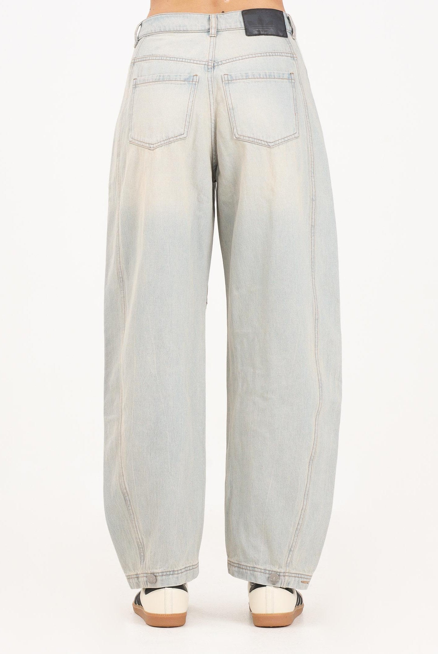 ADIDAS ORIGINALS Jeans Adilenium Season 3 Banana Fitted in denim vintage da donna JX9212 . ADIDAS ORIGINALS