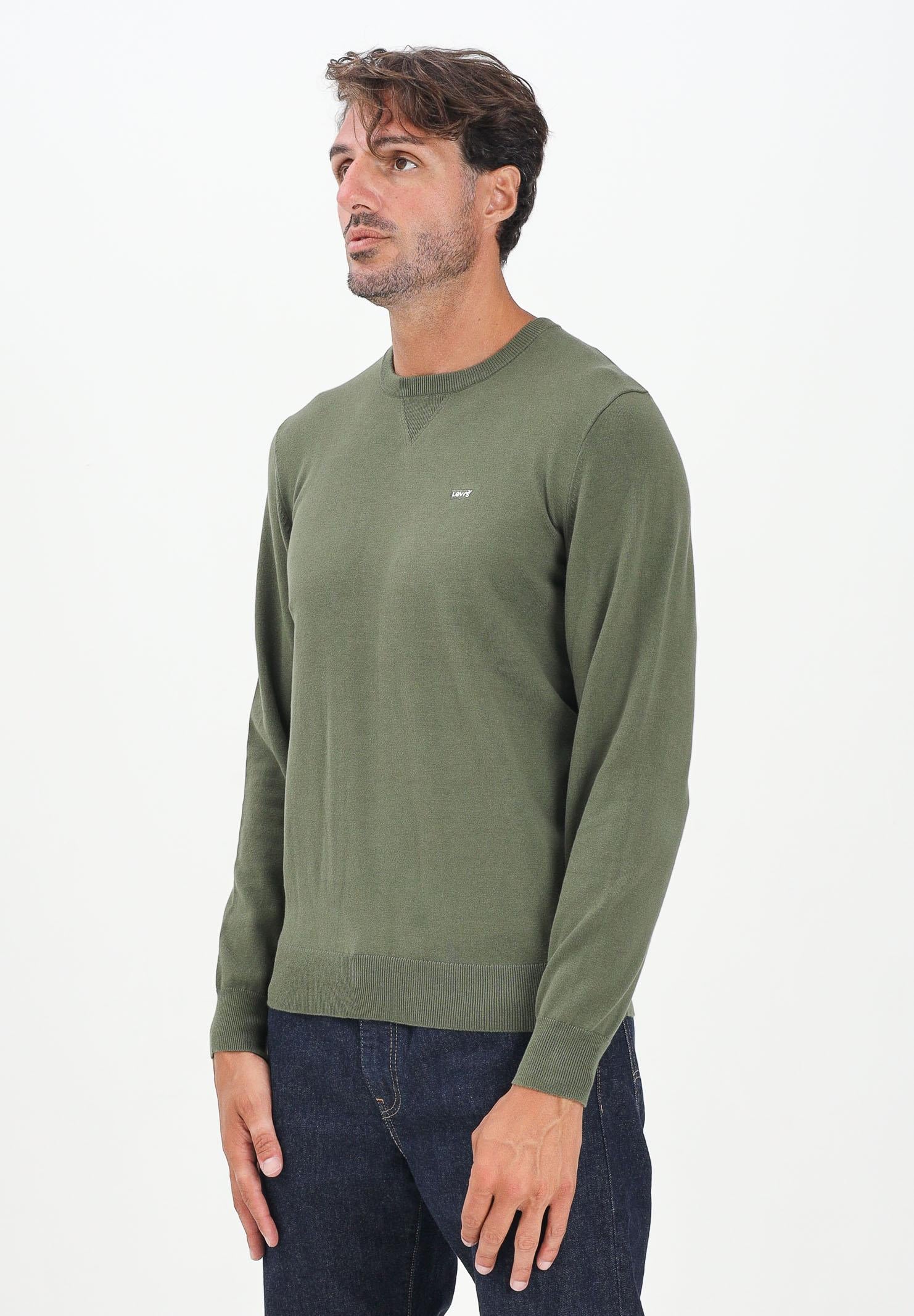 LEVI'S® Maglioncino girocollo Housemark verde da uomo A7207-0025 . LEVI'S®