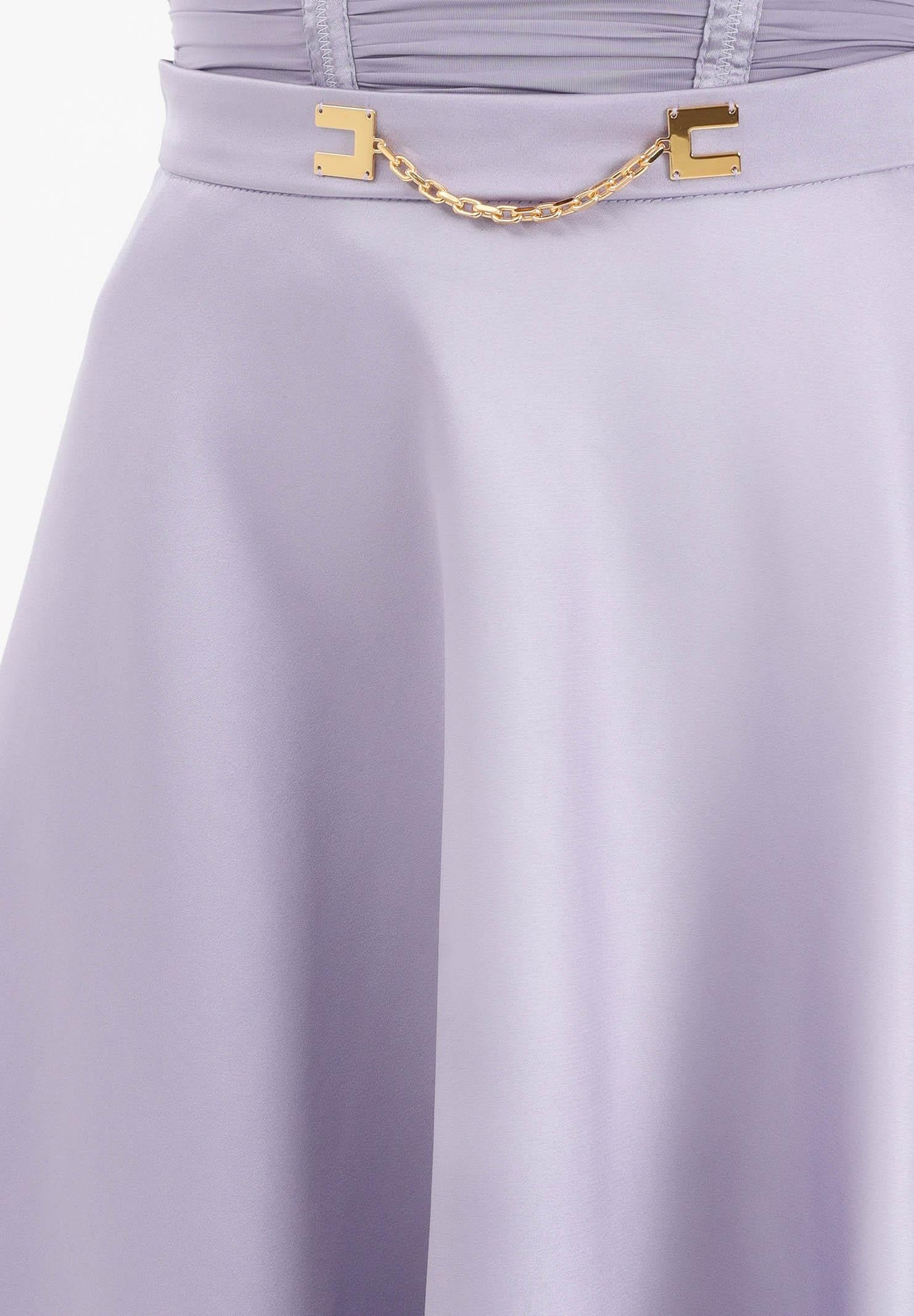 ELISABETTA FRANCHI Gonna midi lilla da donna GO15661E2 EV7 ELISABETTA FRANCHI