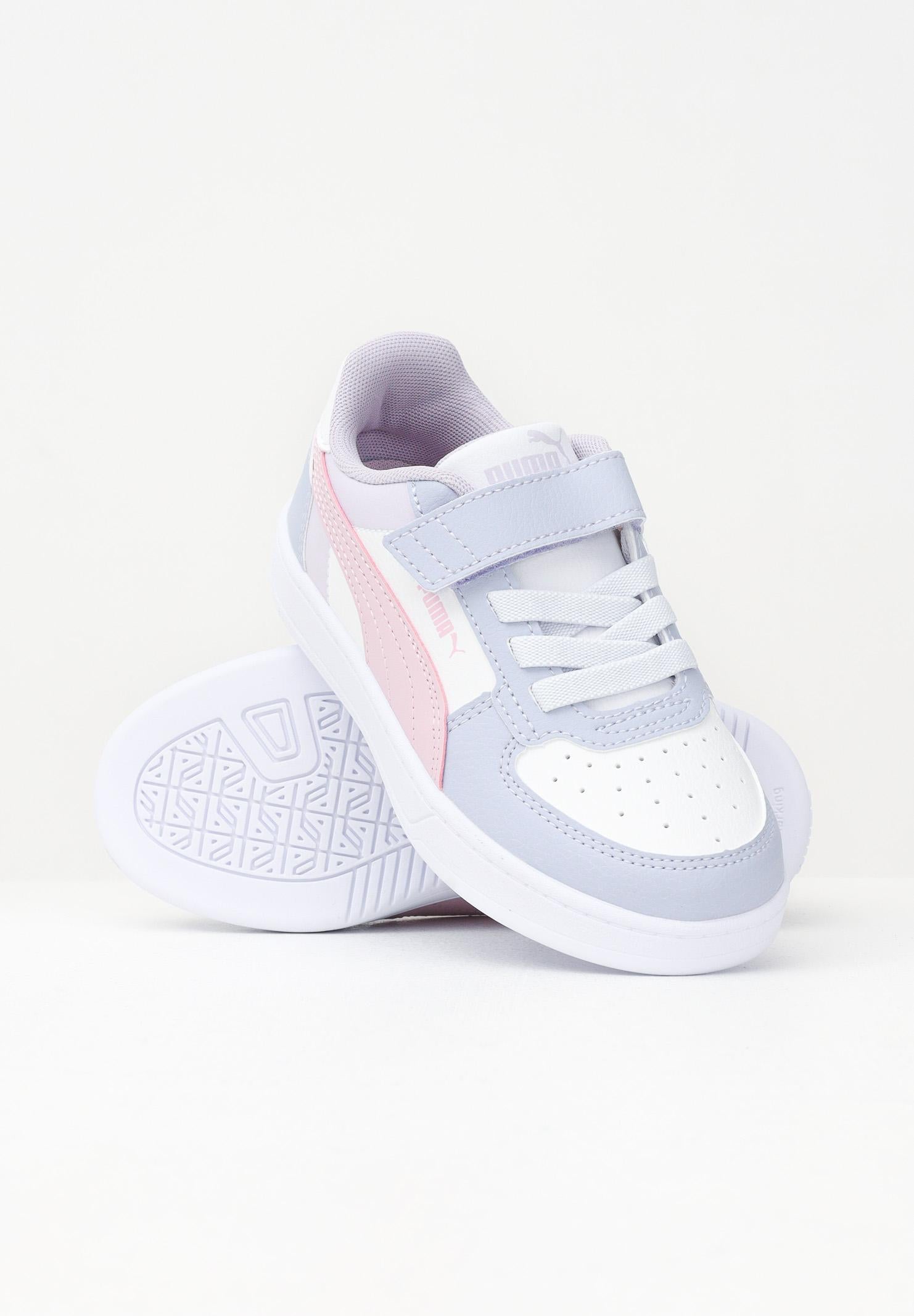 PUMA Sneakers Caven 2.0 Block azzurre, rosa e bianche da bambina 394462 15 PUMA
