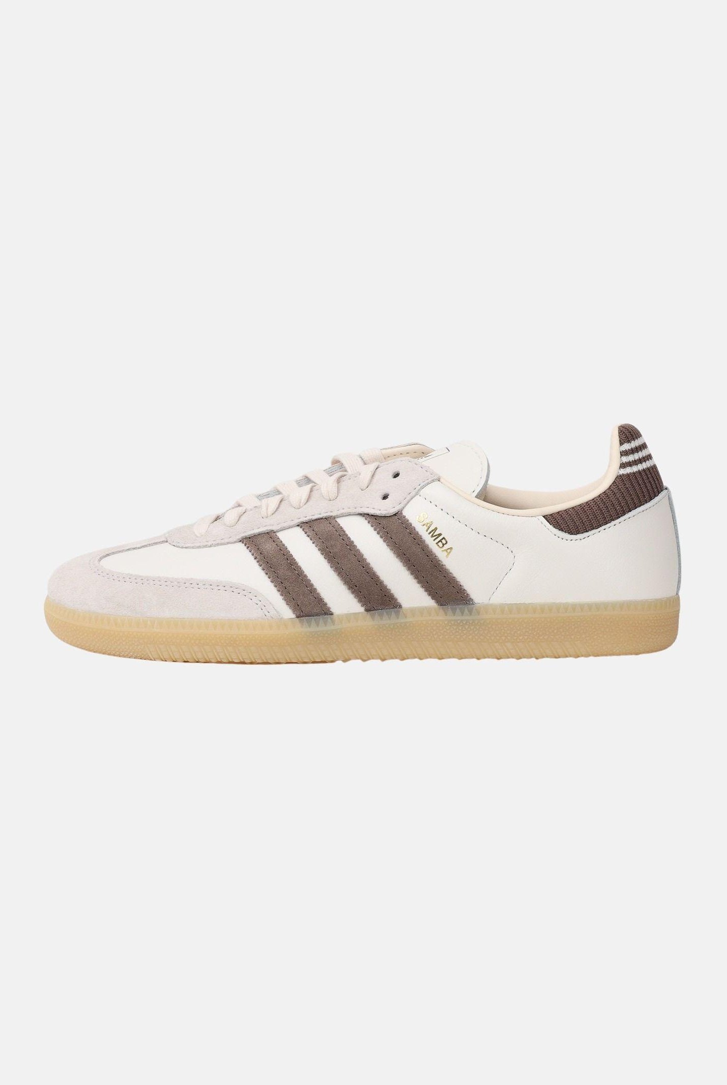 ADIDAS ORIGINALS Sneakers SAMBA OG panna e marrone da uomo IH6845 . ADIDAS ORIGINALS