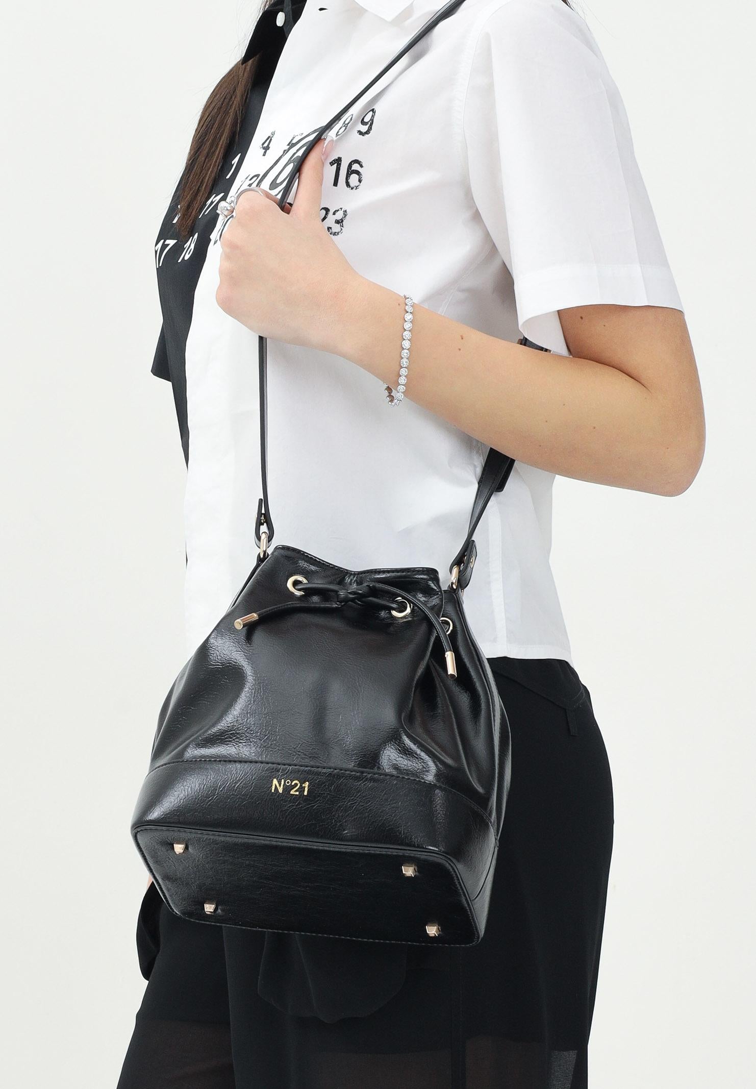 N21 Borsa a secchiello nera da donna N2104QN0246 0N900 N21