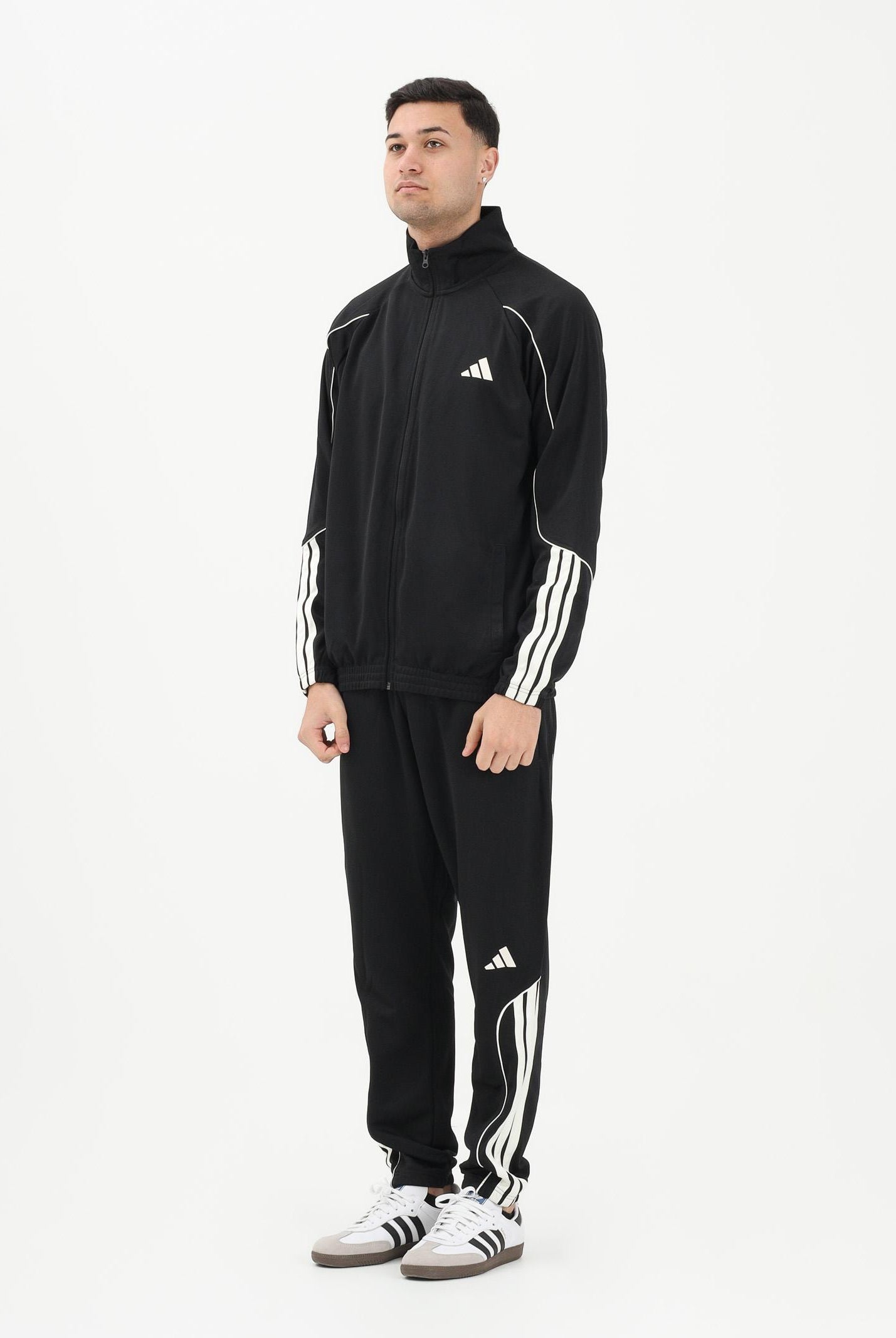 ADIDAS PERFORMANCE Tuta STADIUM 3-STRIPES nera da uomo JN1817 . ADIDAS PERFORMANCE