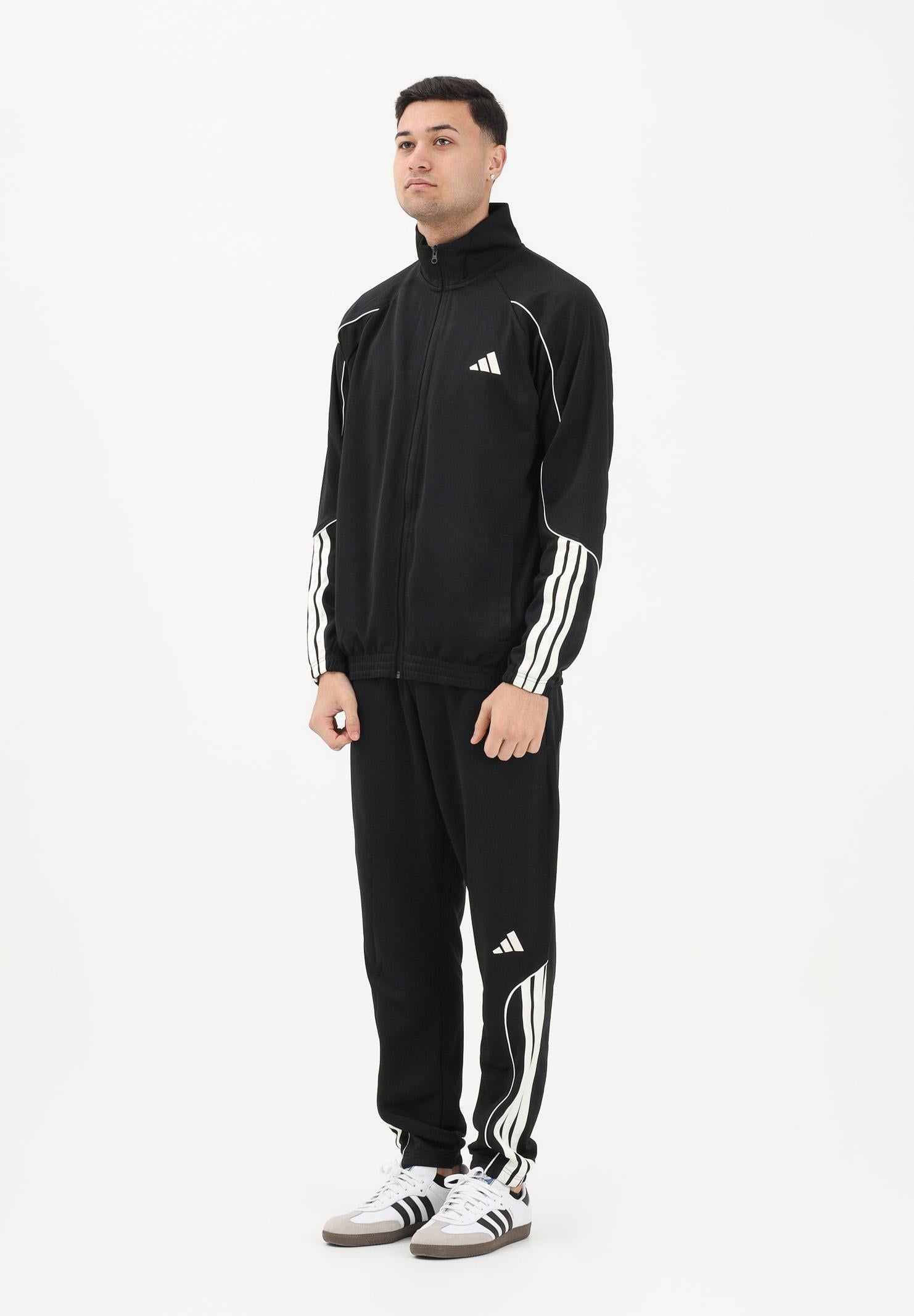 ADIDAS PERFORMANCE Tuta STADIUM 3-STRIPES nera da uomo JN1817 . ADIDAS PERFORMANCE
