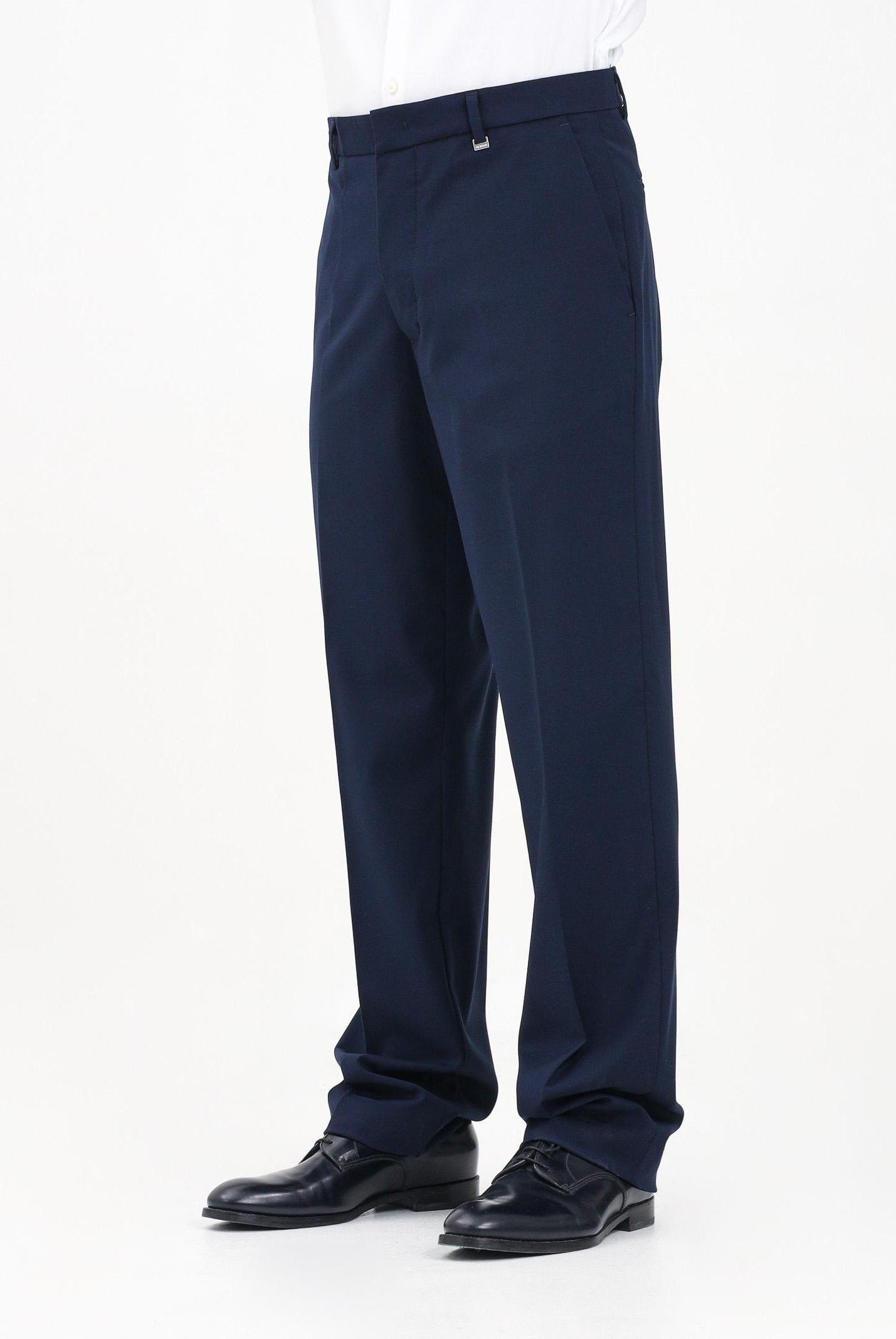 I'M BRIAN Pantalone elegante blu da uomo con vestibilità ampia PA3267 005 I'M BRIAN