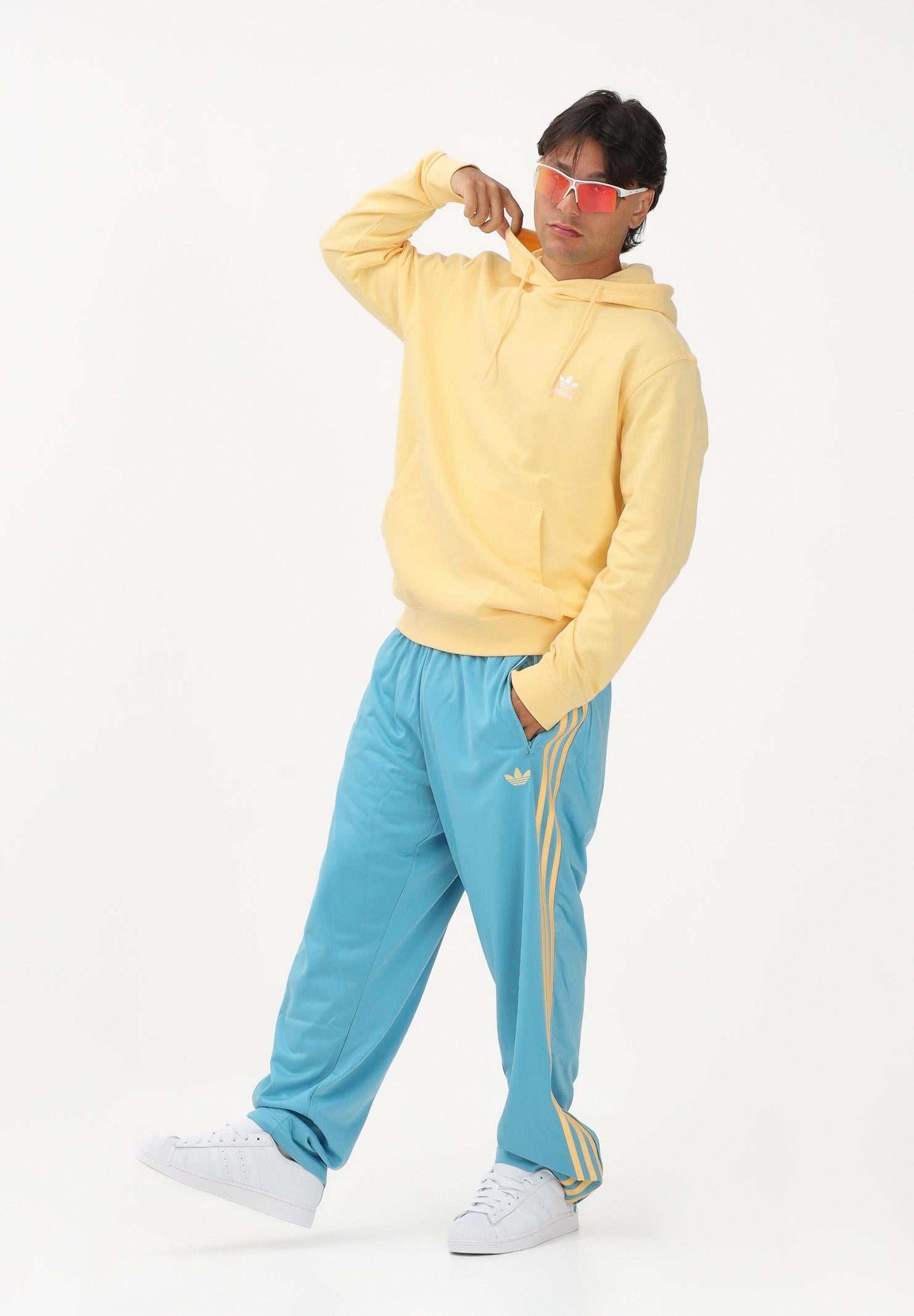 ADIDAS ORIGINALS Pantalone sportivo FIREBIRD azzurro e giallo da uomo KE1648 . ADIDAS ORIGINALS